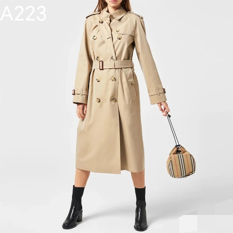 Elegant Trench Coat: Classic Double-Breasted Waterproof Outerwear 1 a1758276460607 3404