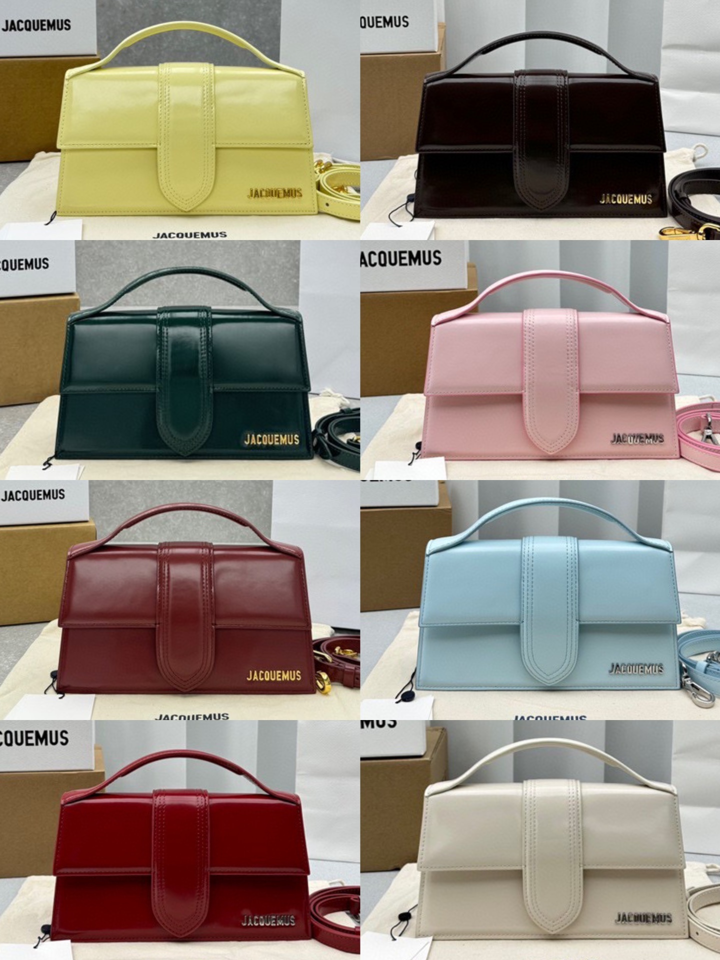 Jacquemus 8 colors for small size/5 colors for large size, open edge beads