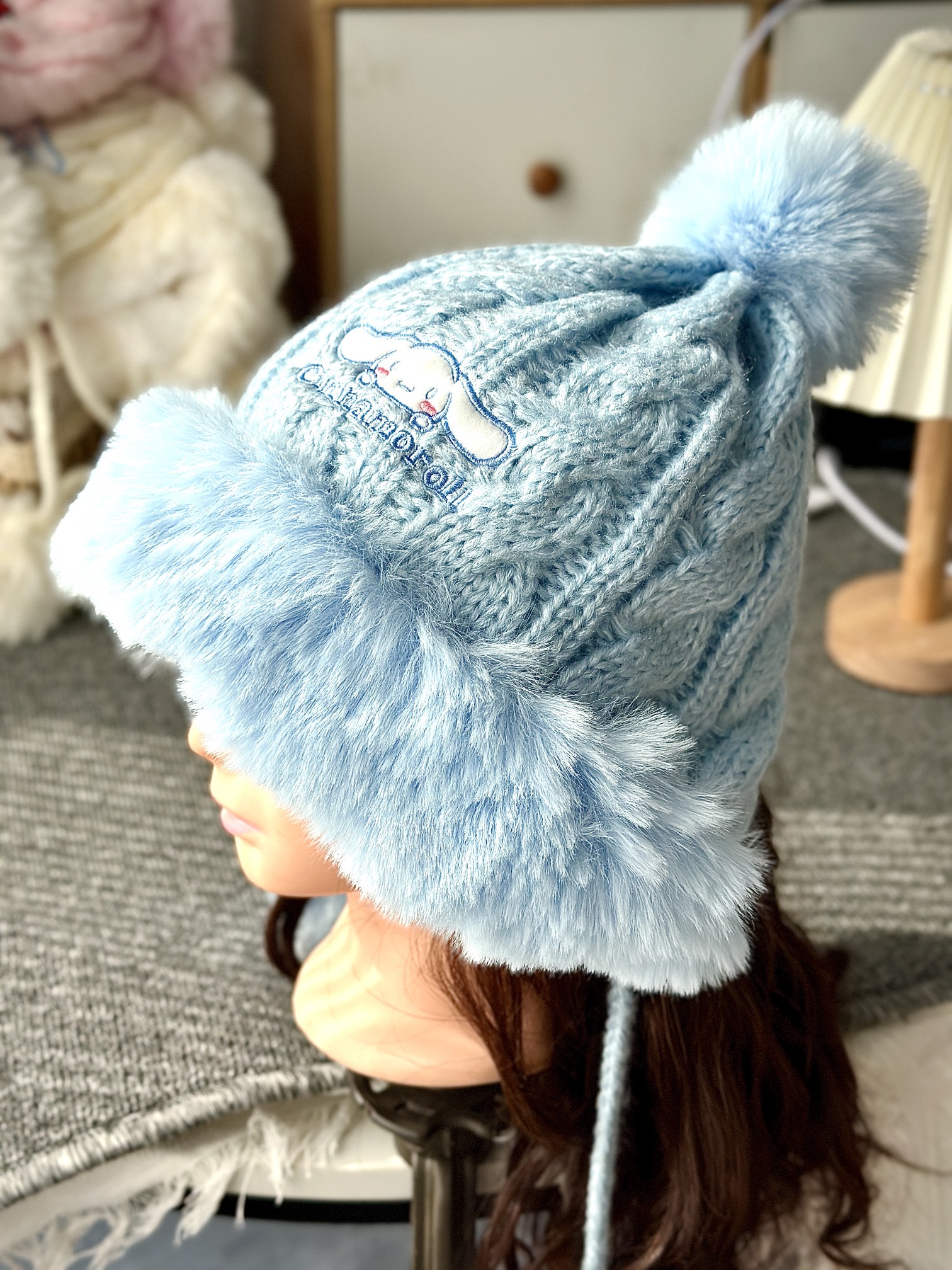 **Blue Cinnamoroll Hooded Winter Garment** - Comprehensive 8