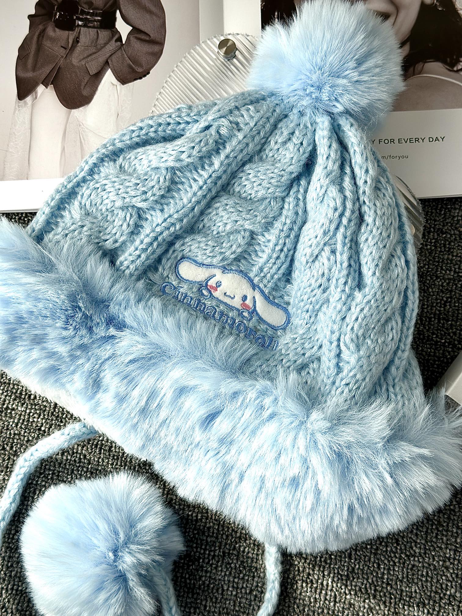 **Blue Cinnamoroll Hooded Winter Garment** - Comprehensive 4
