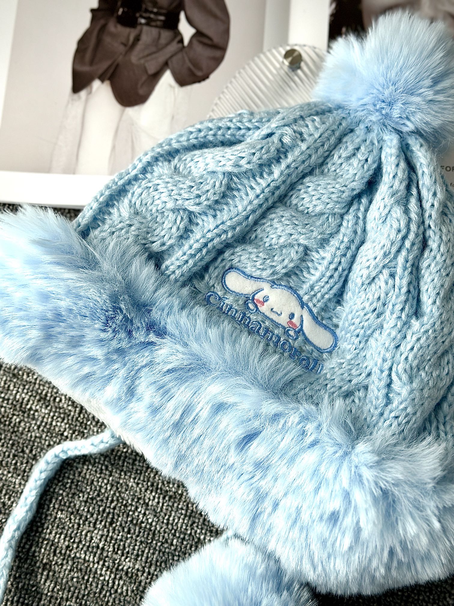 **Blue Cinnamoroll Hooded Winter Garment** - Comprehensive 6