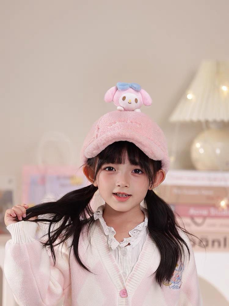 Kuromi Winter Baseball Cap, suitable for children. Crafted from a soft,  - Comprehensive 2
