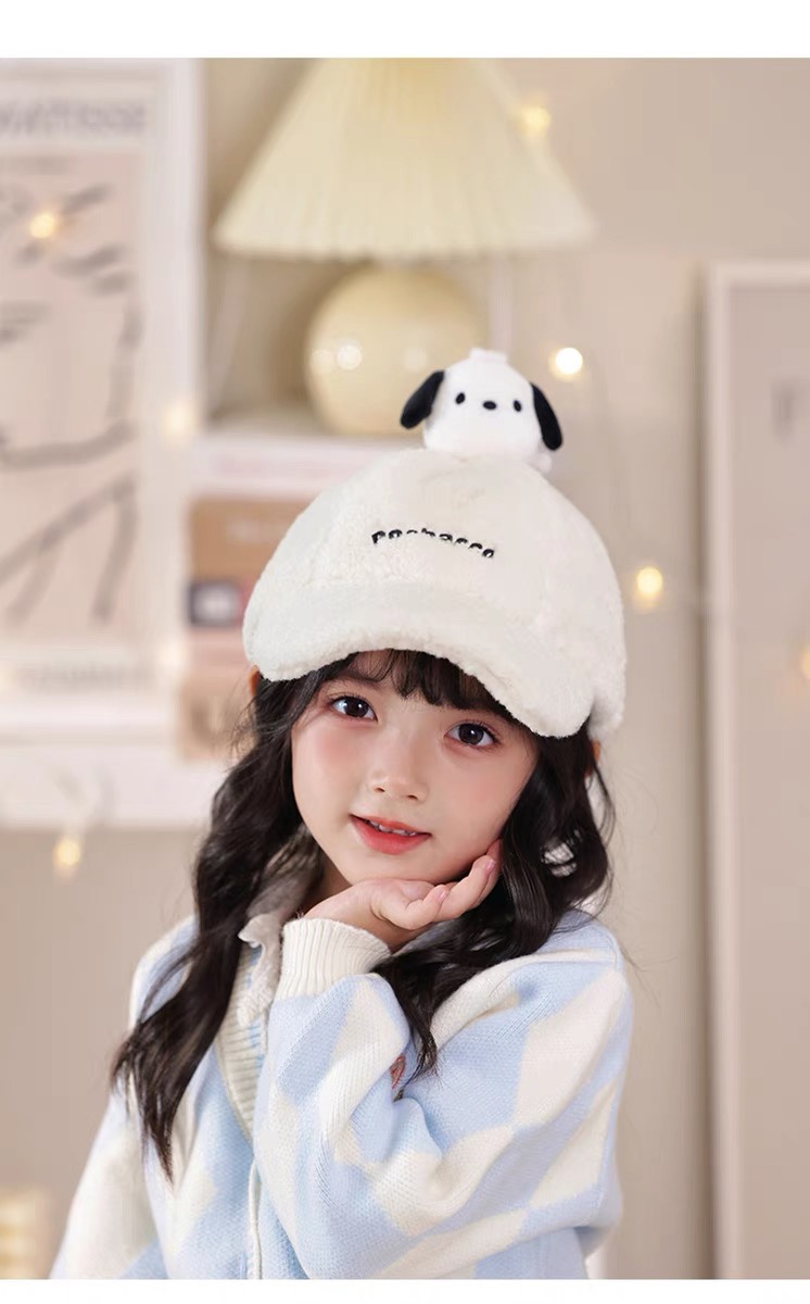 Kuromi Winter Baseball Cap, suitable for children. Crafted from a soft,  - Comprehensive 7