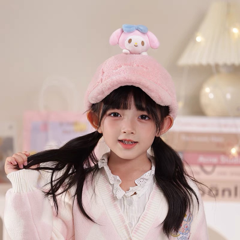 Kuromi Winter Baseball Cap, suitable for children. Crafted from a soft,  - Comprehensive 6