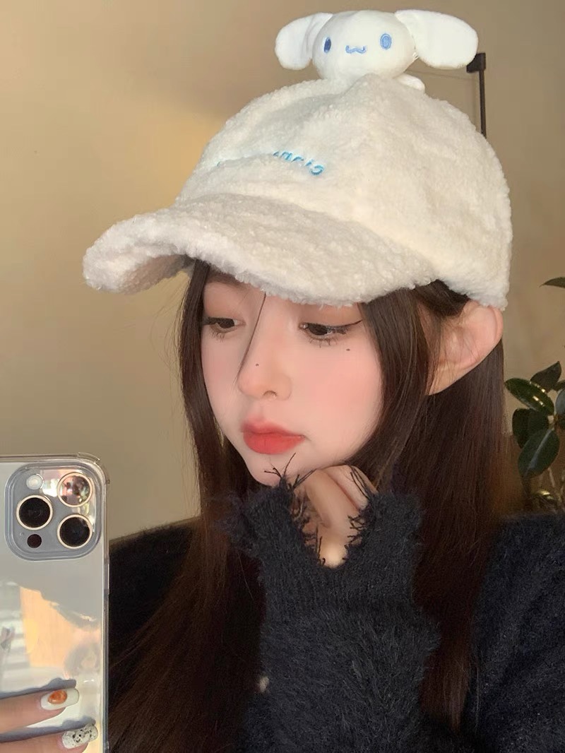 这款羊羔毛帽子太可爱了 3