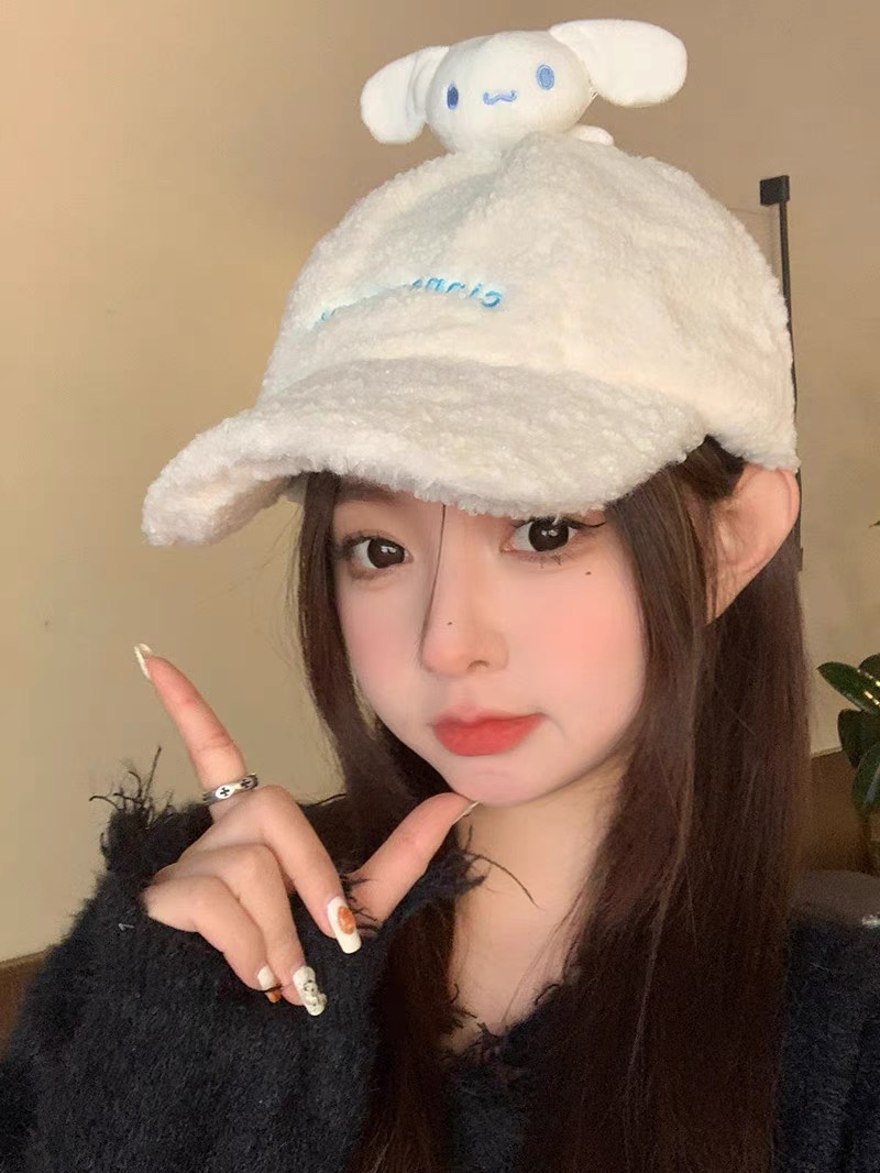 这款羊羔毛帽子太可爱了 2