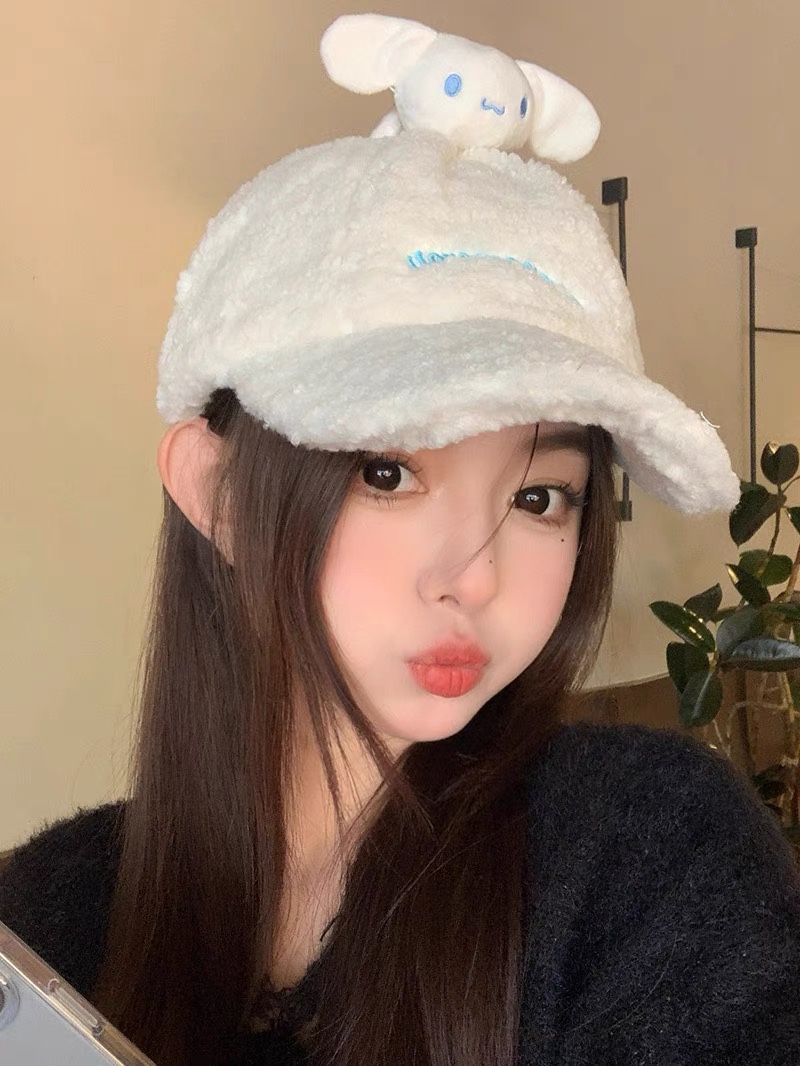 这款羊羔毛帽子太可爱了 4