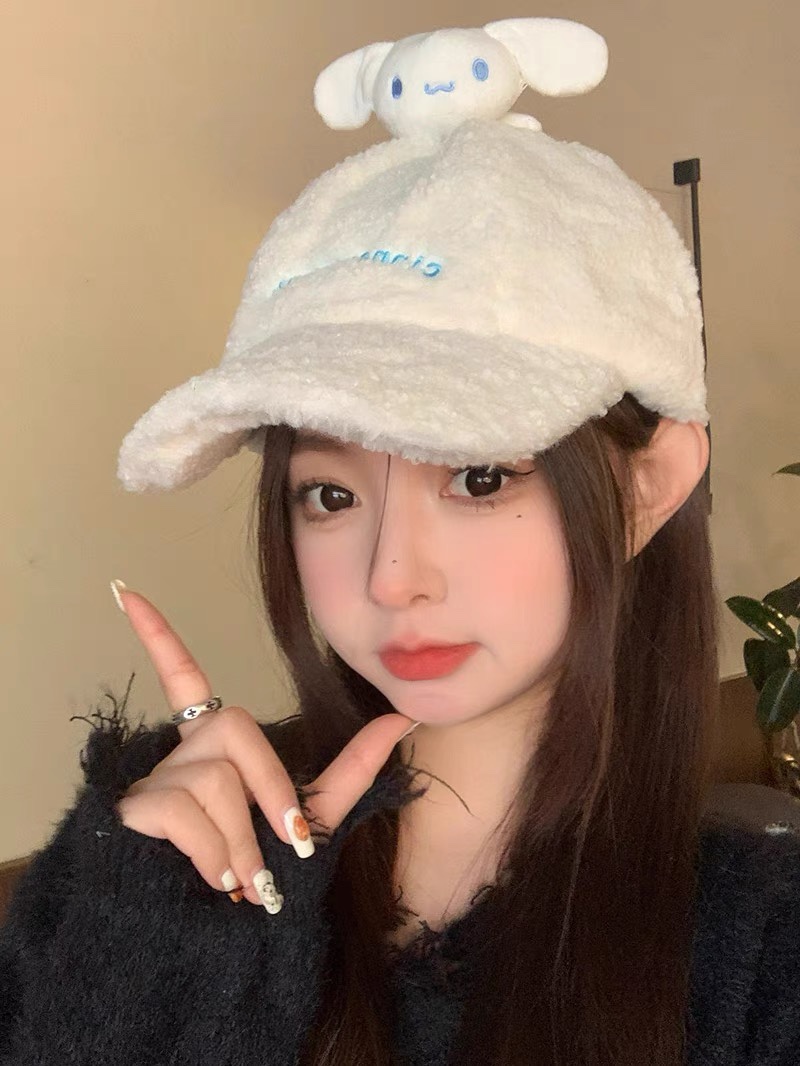 这款羊羔毛帽子太可爱了 5