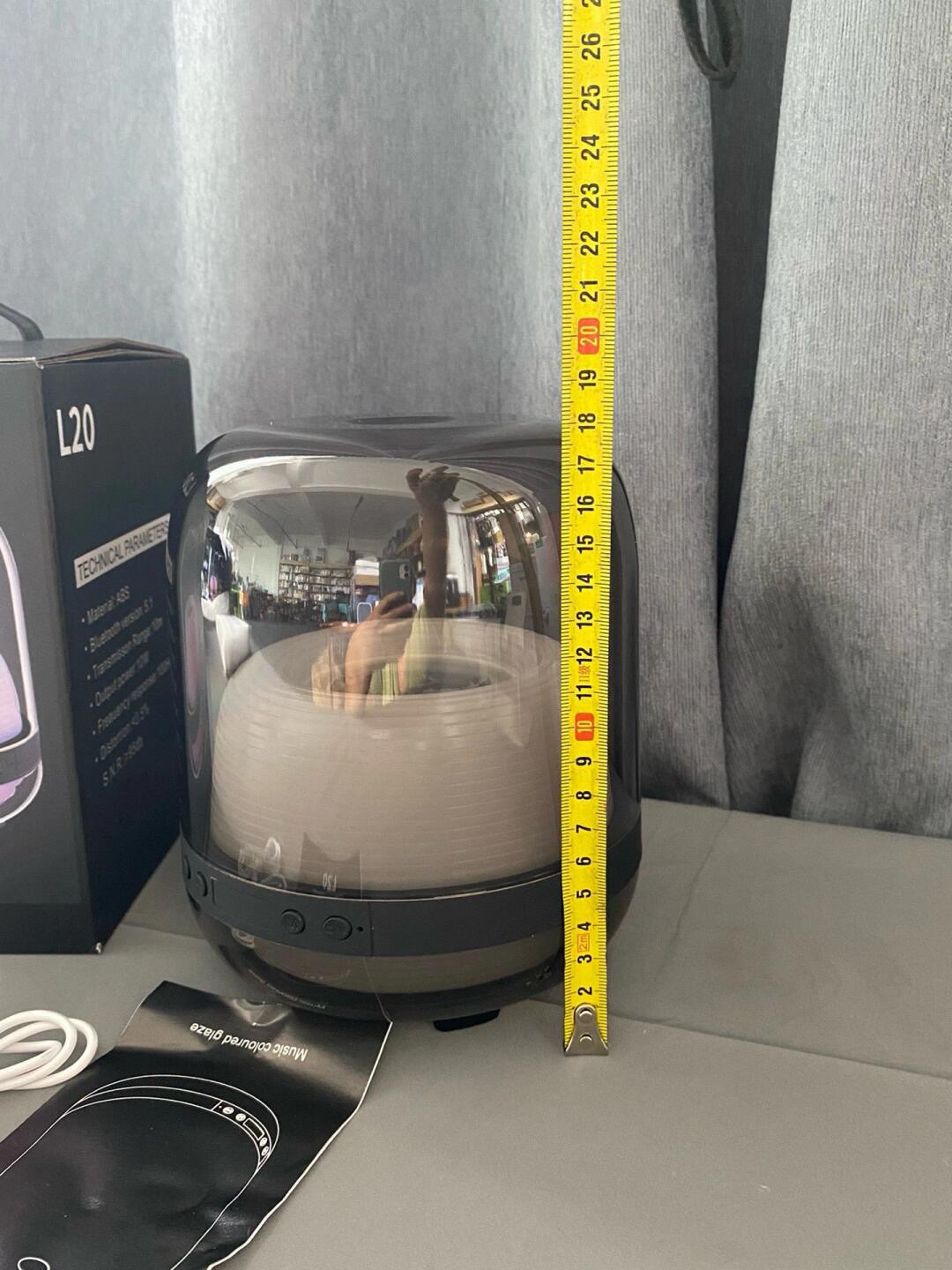 爆款款L20，360度全透明款式 便携式蓝牙音箱 全面屏炫彩小音箱+低音炮 桌面音响 超长续航 9