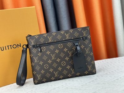 Louis Vuitton Luxury Clutches & Pouch Bags Shop the Best High Quality Black Blue Green Cowhide Fabric M81375