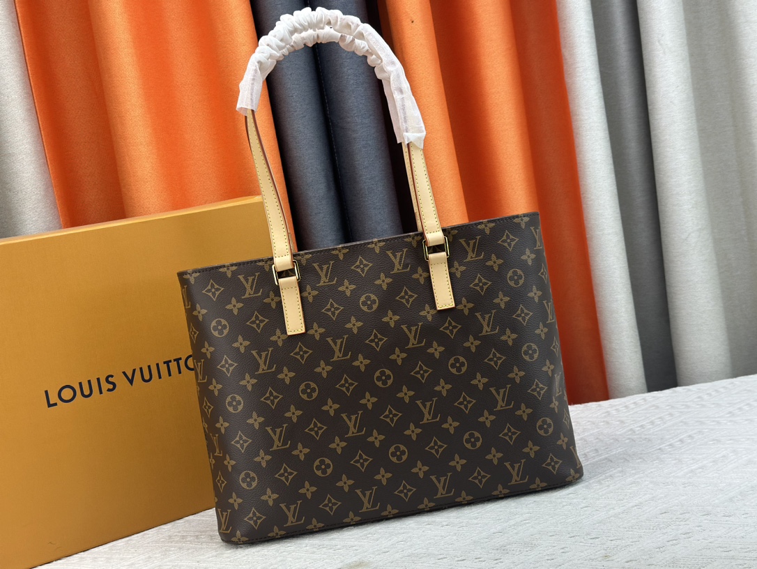 Louis Vuitton Bags Handbags Blue Yellow Monogram Canvas Calfskin Cowhide Fabric M51155