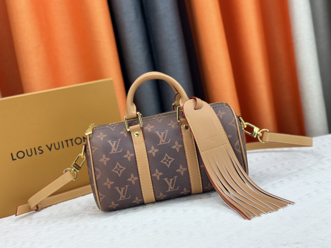 Louis Vuitton LV Keepall Bags Handbags Black Blue Denim Orange Monogram Eclipse Canvas M46271