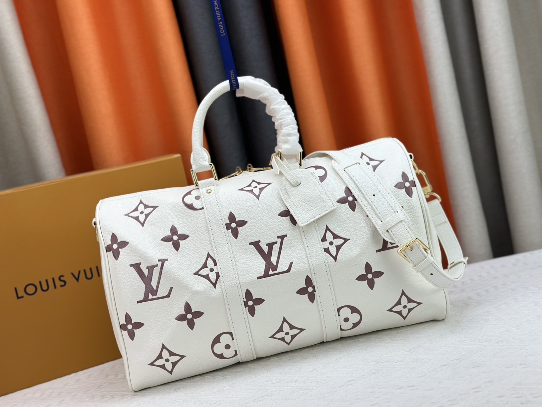 Louis Vuitton LV Keepall Bolsos de viaje Empreinte​ Cuero de vaca M46974