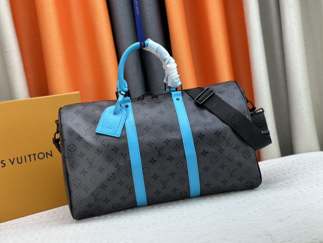 Louis Vuitton LV Keepall Bolsos de viaje Monogram Eclipse Lona M11481