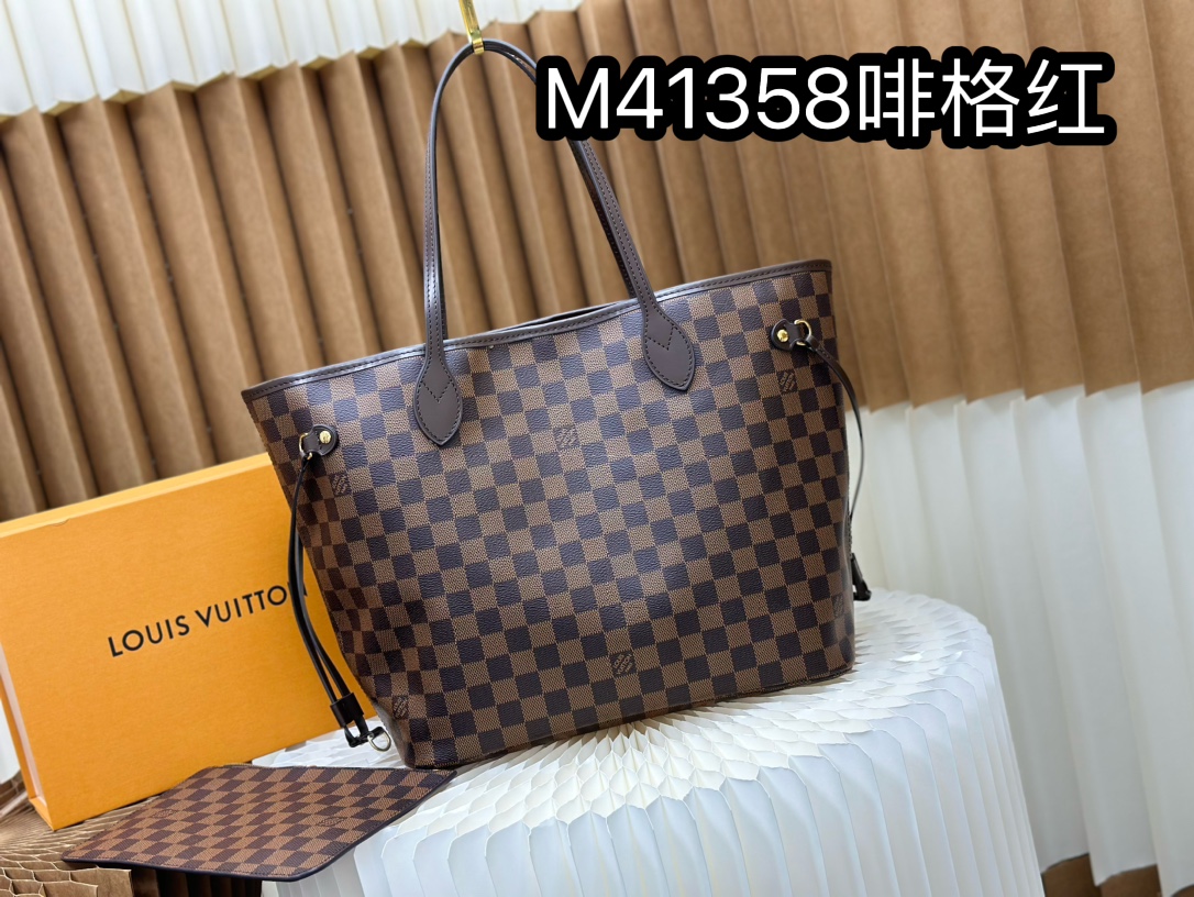 Louis Vuitton LV Neverfull Bags Handbags Apricot Color Gold Pink Red White Canvas Cowhide Fabric Linen M40995