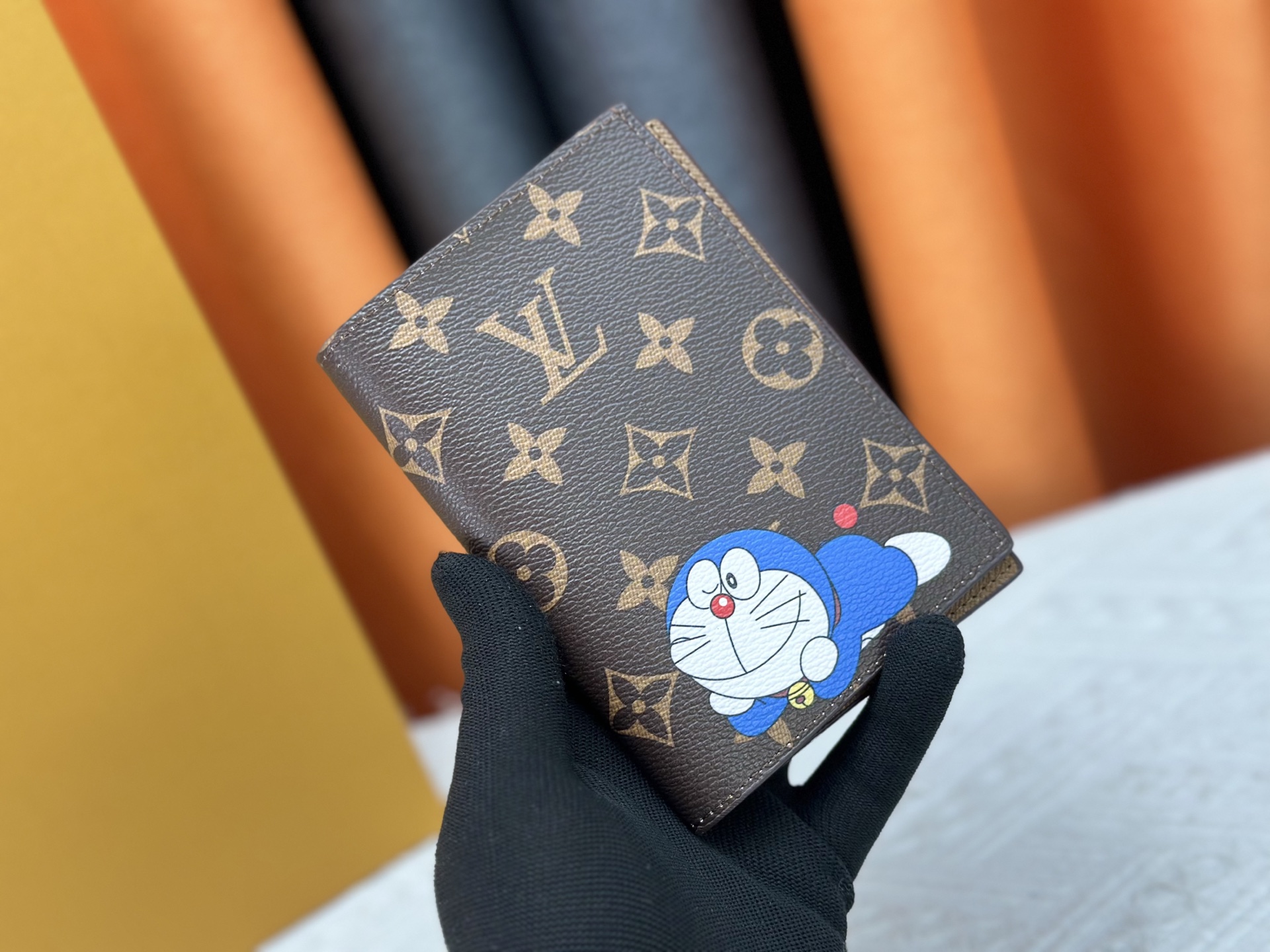 ディズニー叮当猫パスポートケース - 高級牛皮内衬の旅行アクセサリー