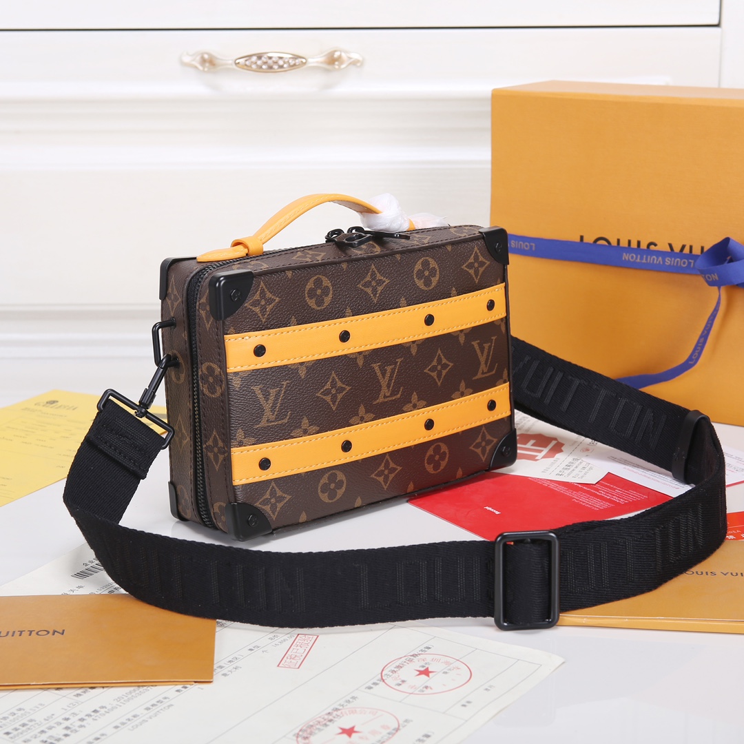 Lacoste 对版细节 M46689 黄皮 本款Handle