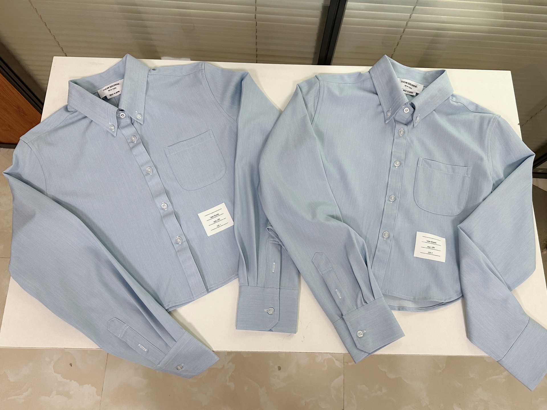 톰브라운 명품 블루 긴팔 셔츠 여성의류 레플리카 46331 Thom Browne Women Shirt 상세 이미지 7
