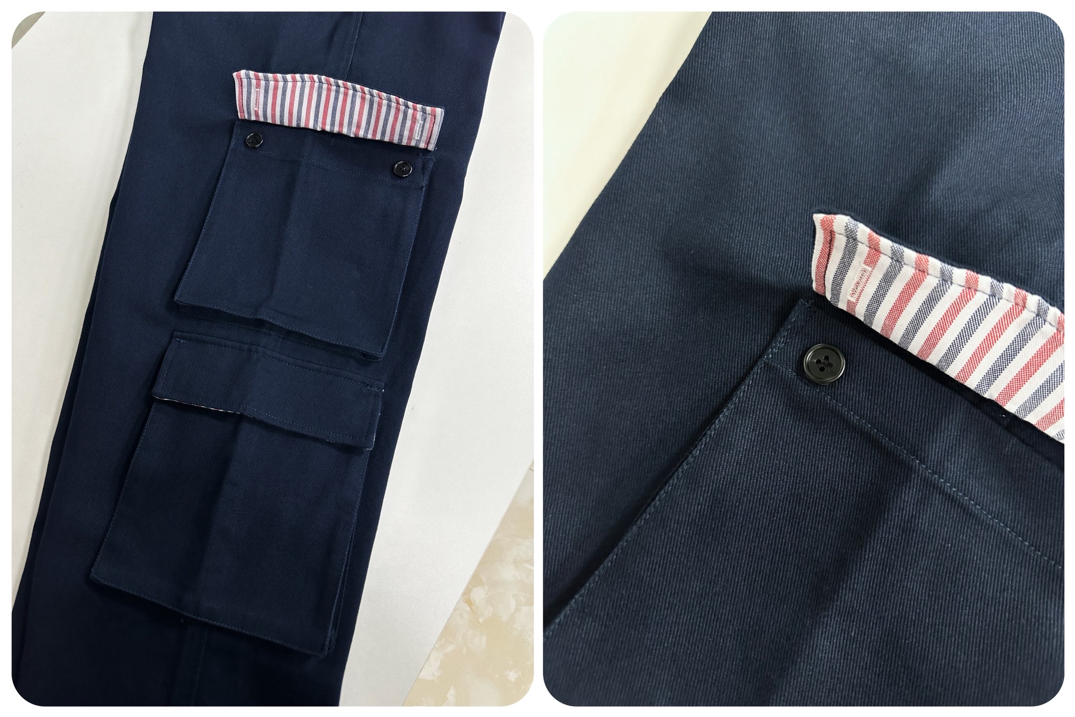 톰브라운 와이드 카고 워싱 남성 바지 레플리카 46718 Thom Browne 상세 이미지 9