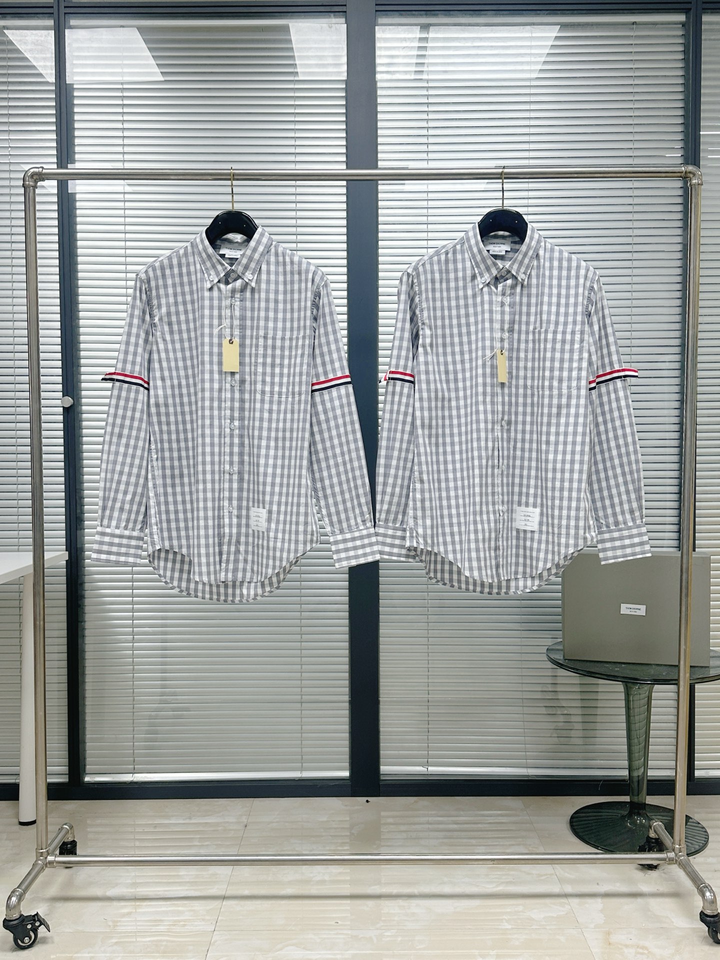 톰브라운 체크 화이트 그레이 남성 청바지 레플리카 46688