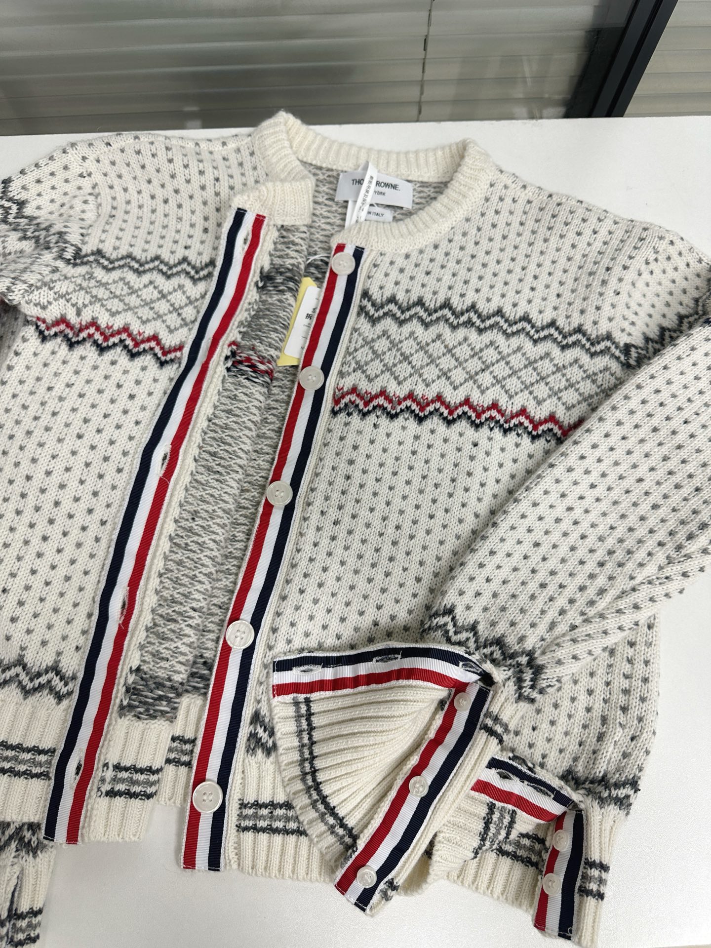 톰브라운 여성 가디건 142949 Thom Browne Cardigan 상세 이미지 8