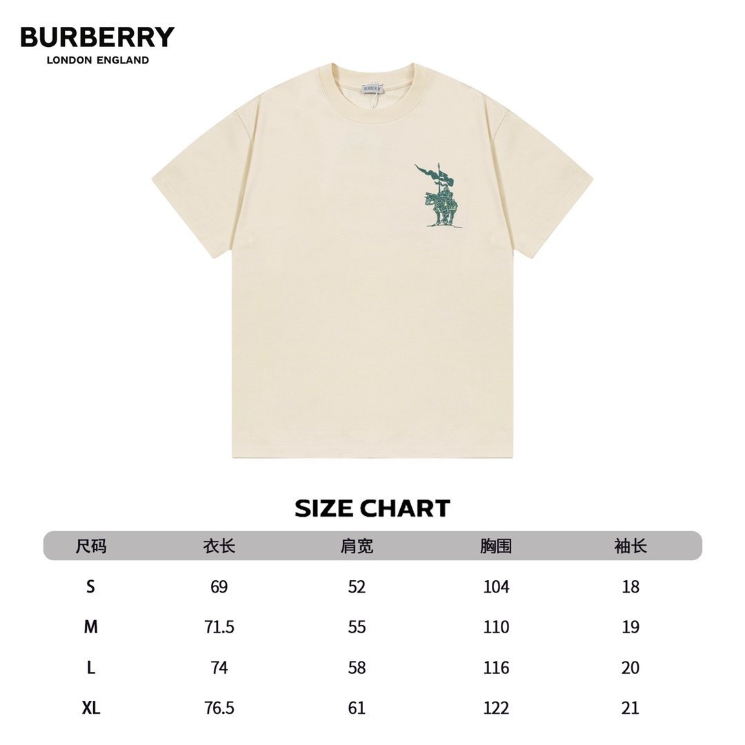 Burberry War Horse Flag Logo Print Short Sleeve T-Shirt - Unisex 8 o 1iffio1ug170fcnpdog3531m0e0