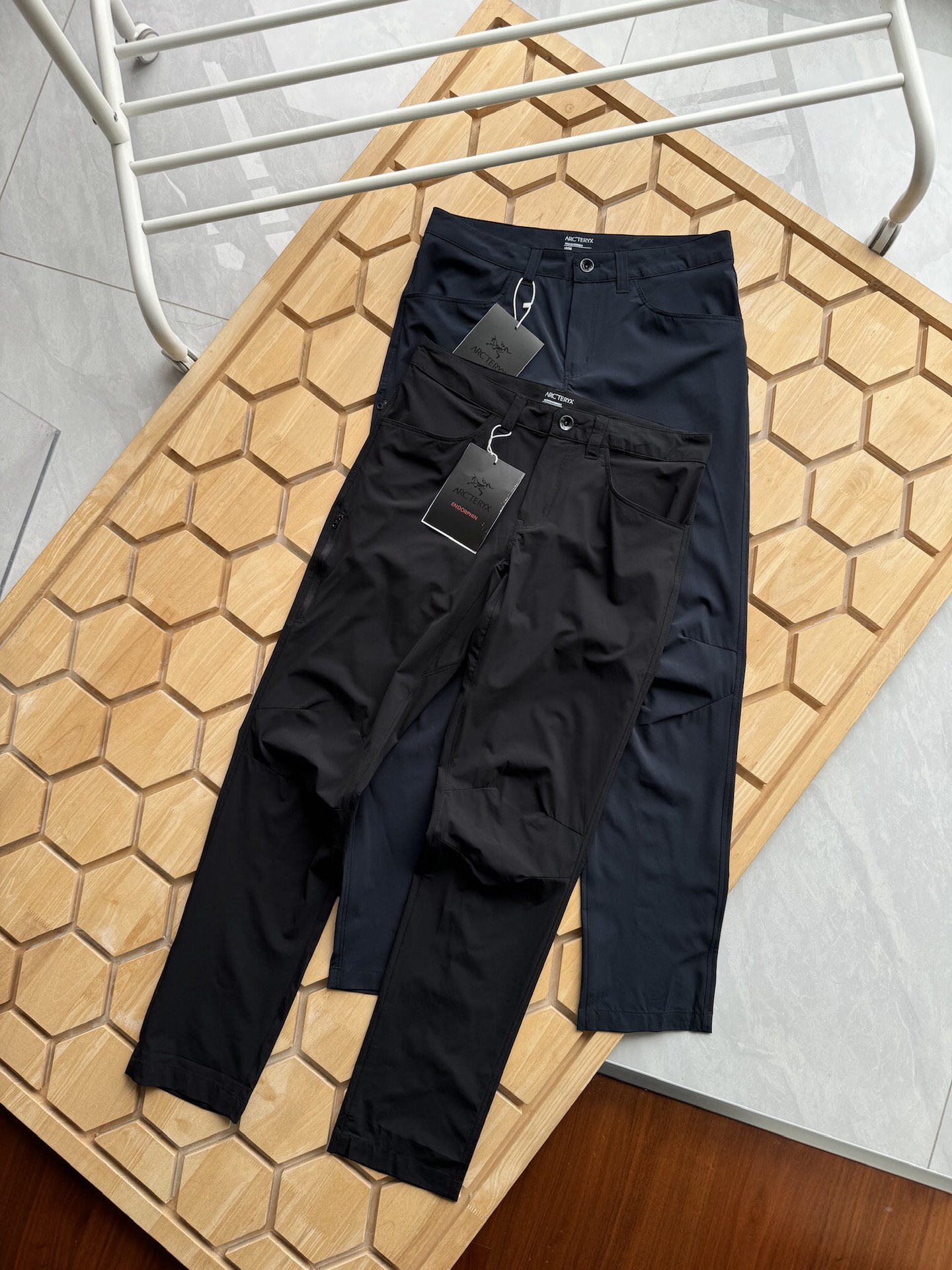 Arcteryx Kleding Broek Zwart Splijten Zomercollectie Casual