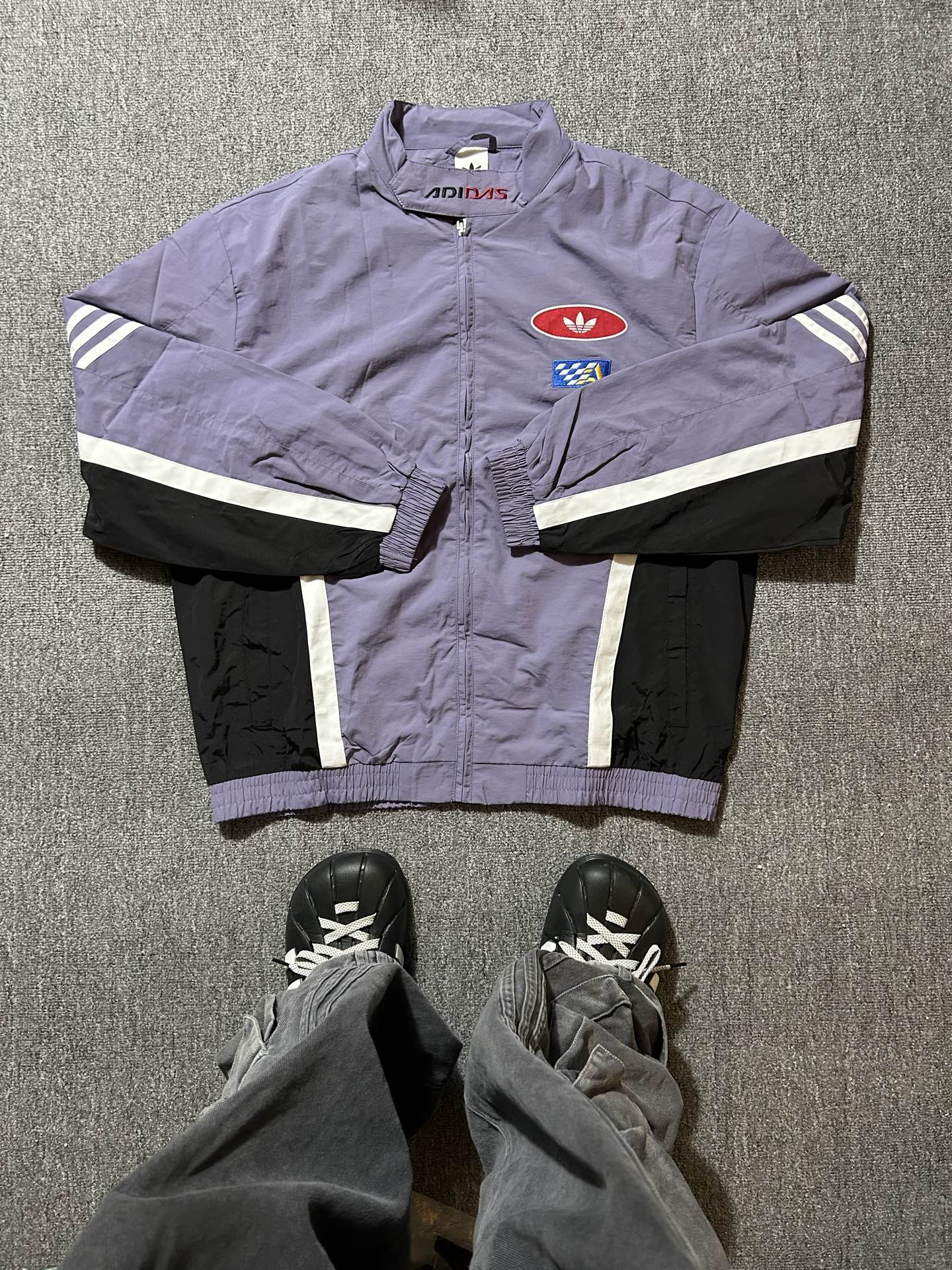 115💰000015 #FF1201 adidas originals SS25 MOTO JACKET 时尚百搭舒适运动宽松夹克 尺码:S-XXL