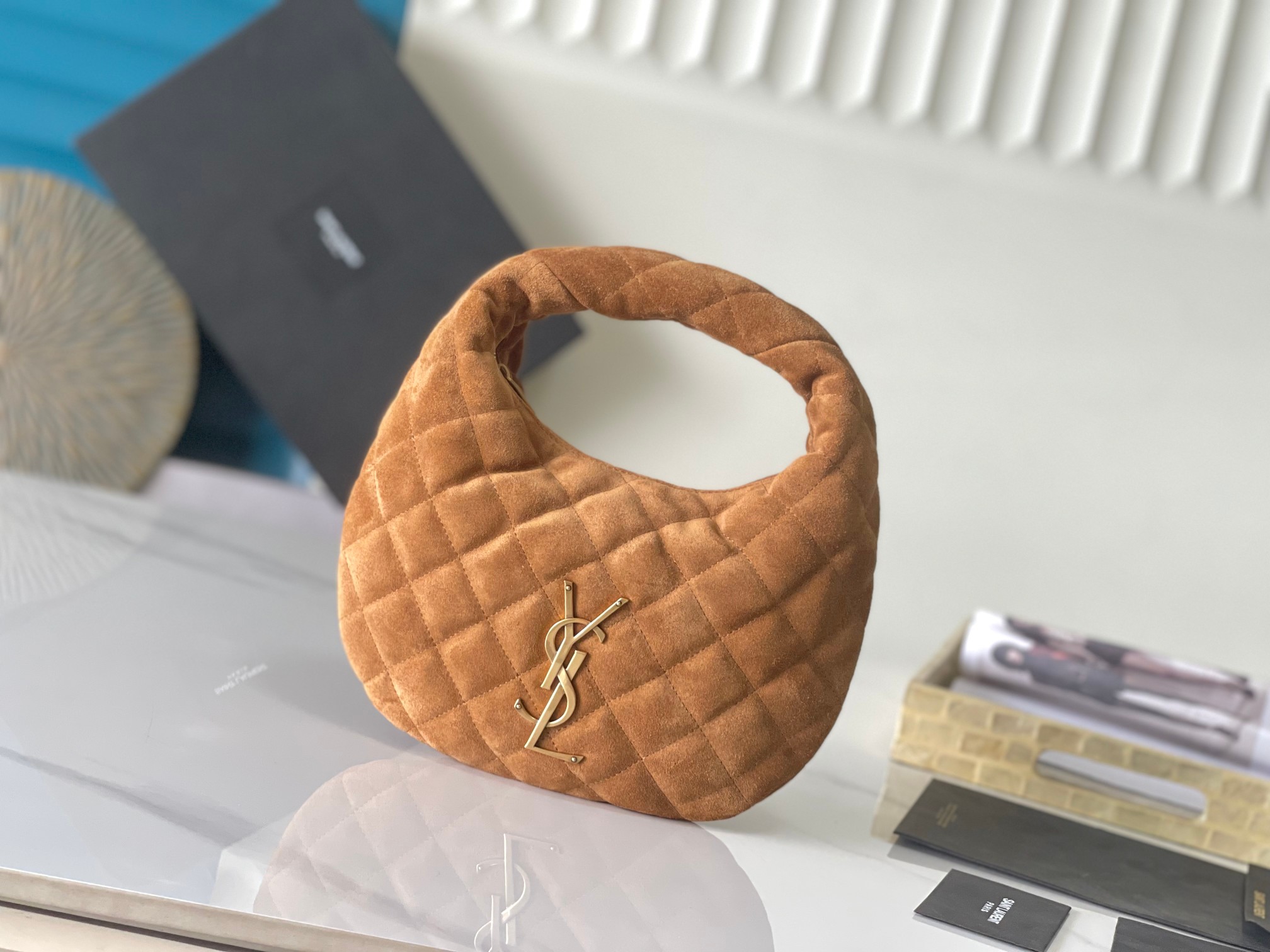 YSL ICARE petit sac à main matelassé à losanges