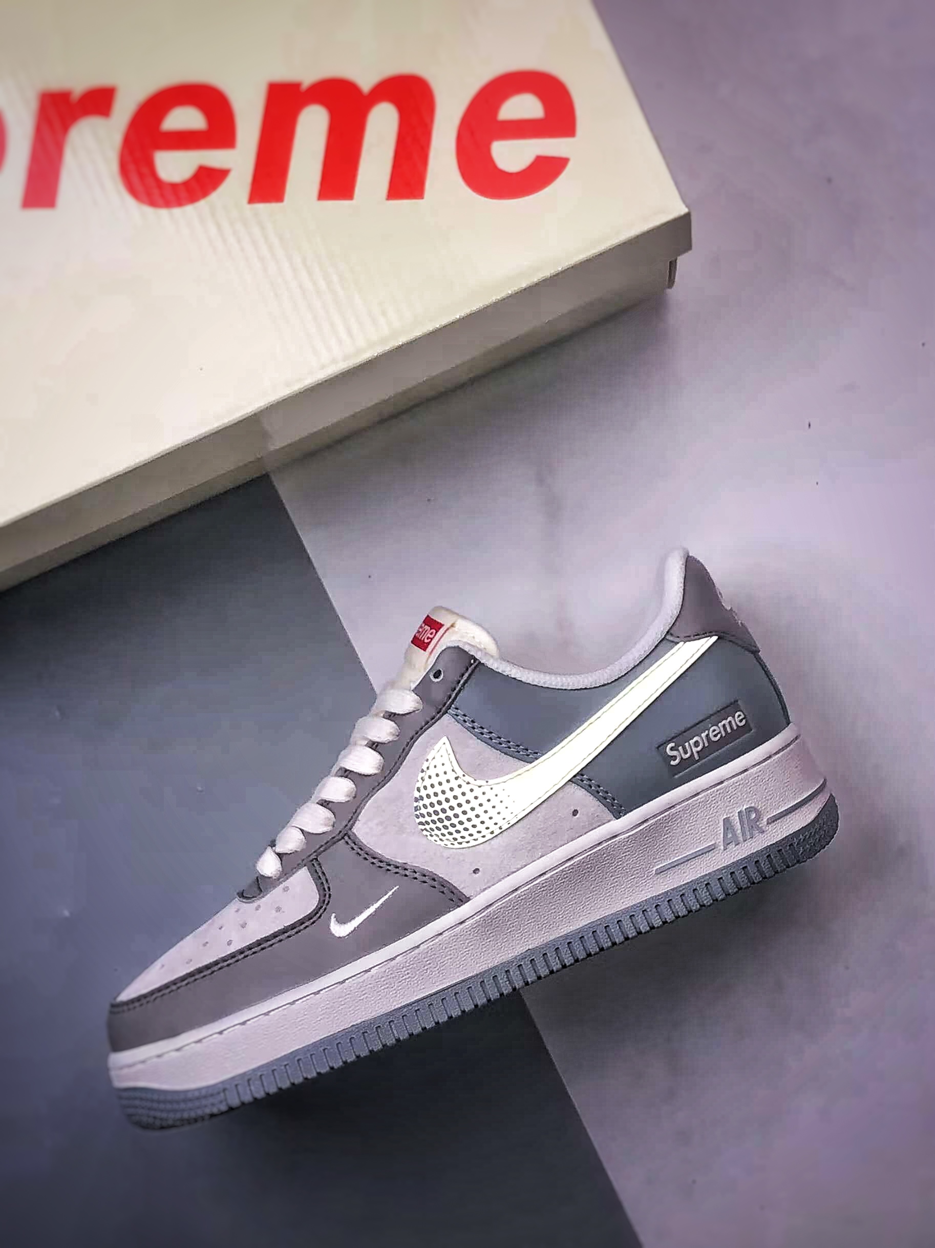 Sup x Air Force 1 Low 米白灰   DM6688-023