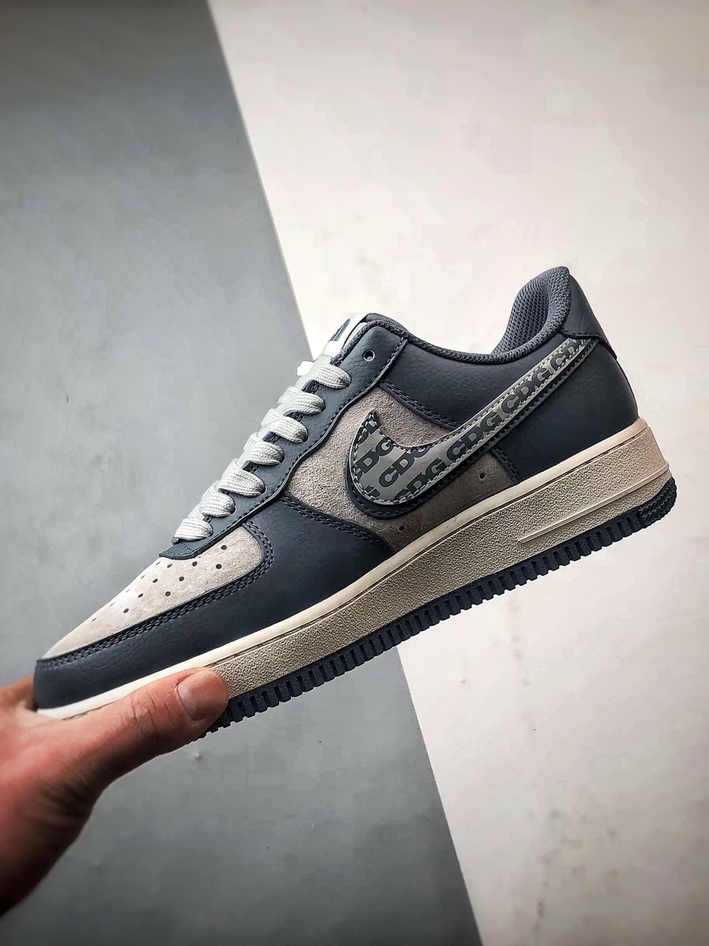 TNF x Air Force 1 Low 灰蓝反光双钩  DM6868-051