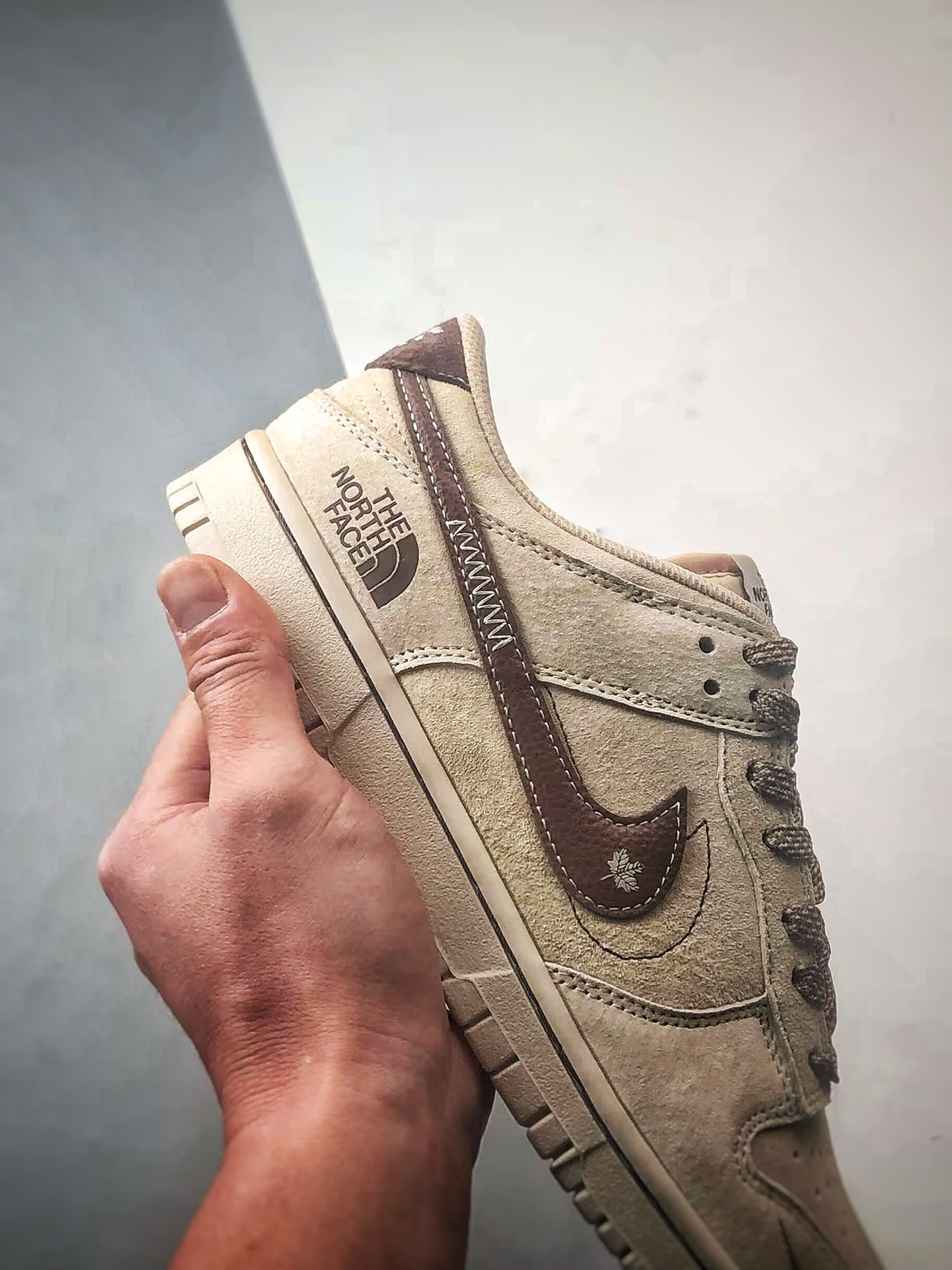 NK Dunk Low Retro ”DIY高端定制” 北面米棕咖啡钩 低帮休闲运动板鞋 DJ2024-086