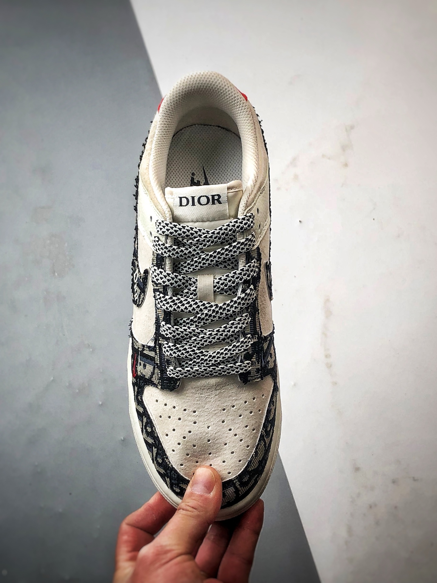 NK Dunk Low Retro ”DIY高端定制” 迪奥米黑牛仔花纹 低帮休闲运动板鞋  DJ2024-131