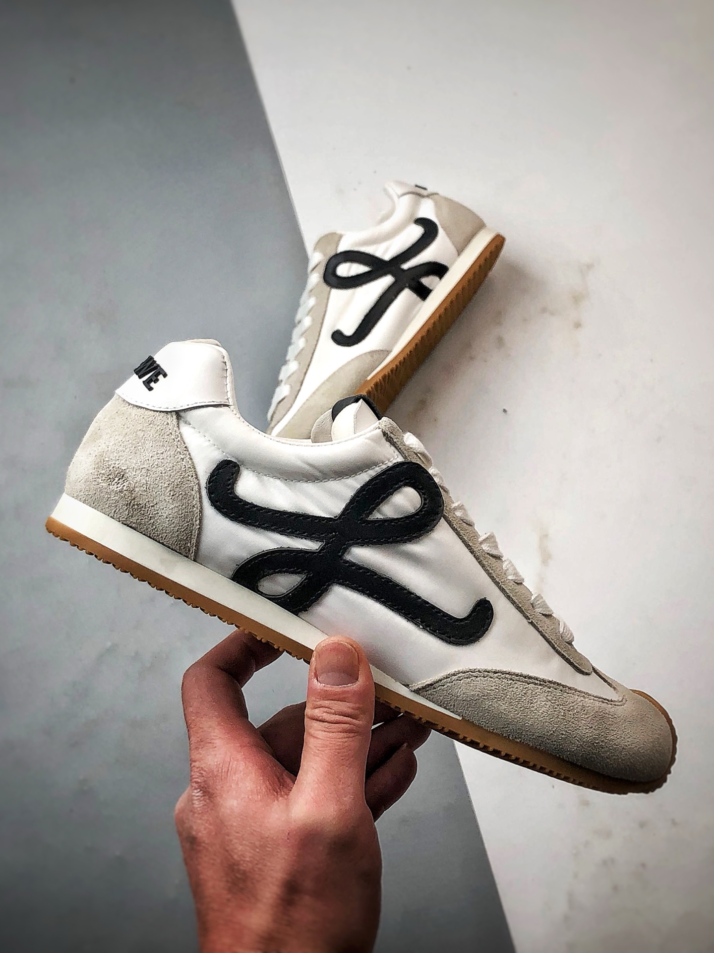 市售顶级 任意细节不惧对比 罗意威/Loewe 2025 | Ballet Runner 2.0 白色 早春新款爆款芭蕾舞鞋