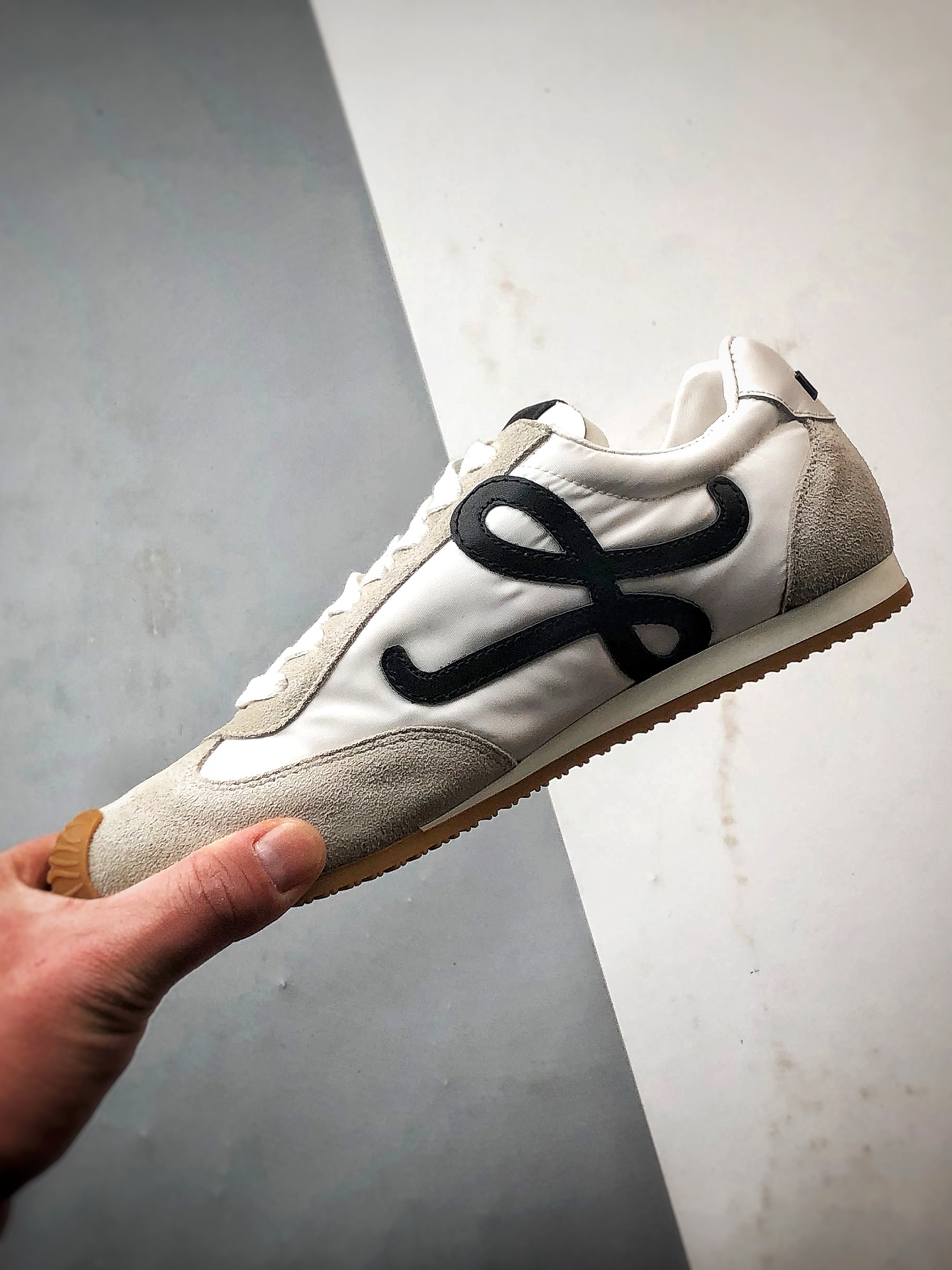 市售顶级 任意细节不惧对比 罗意威/Loewe 2025 | Ballet Runner 2.0 白色 早春新款爆款芭蕾舞鞋