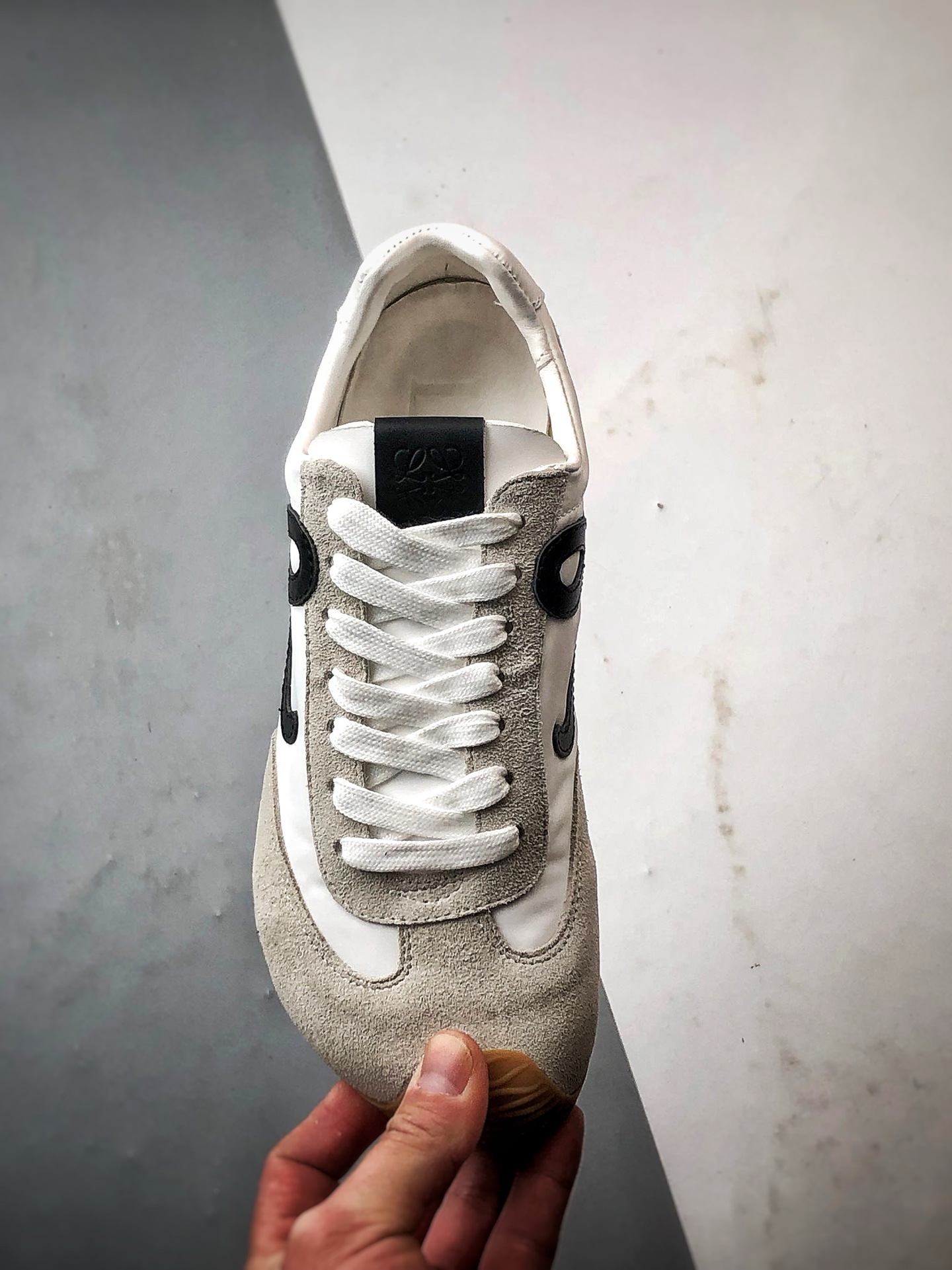 市售顶级 任意细节不惧对比 罗意威/Loewe 2025 | Ballet Runner 2.0 白色 早春新款爆款芭蕾舞鞋