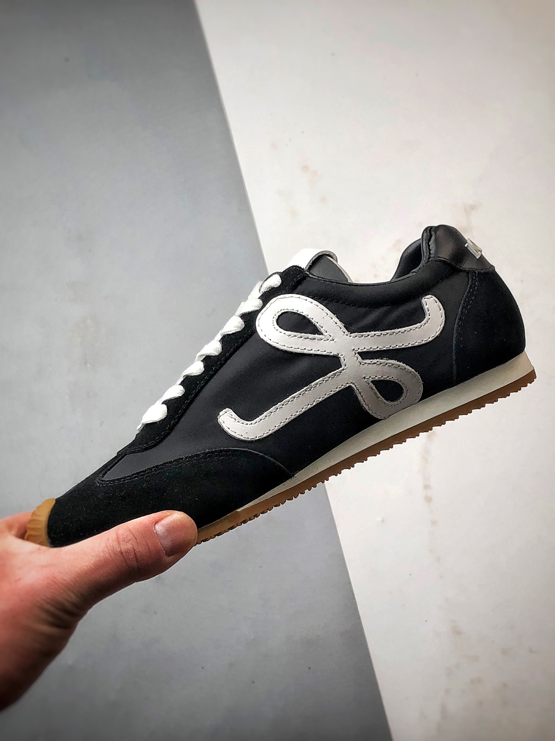 市售顶级 任意细节不惧对比 罗意威/Loewe 2025 | Ballet Runner 2.0 黑色 早春新款爆款芭蕾舞鞋