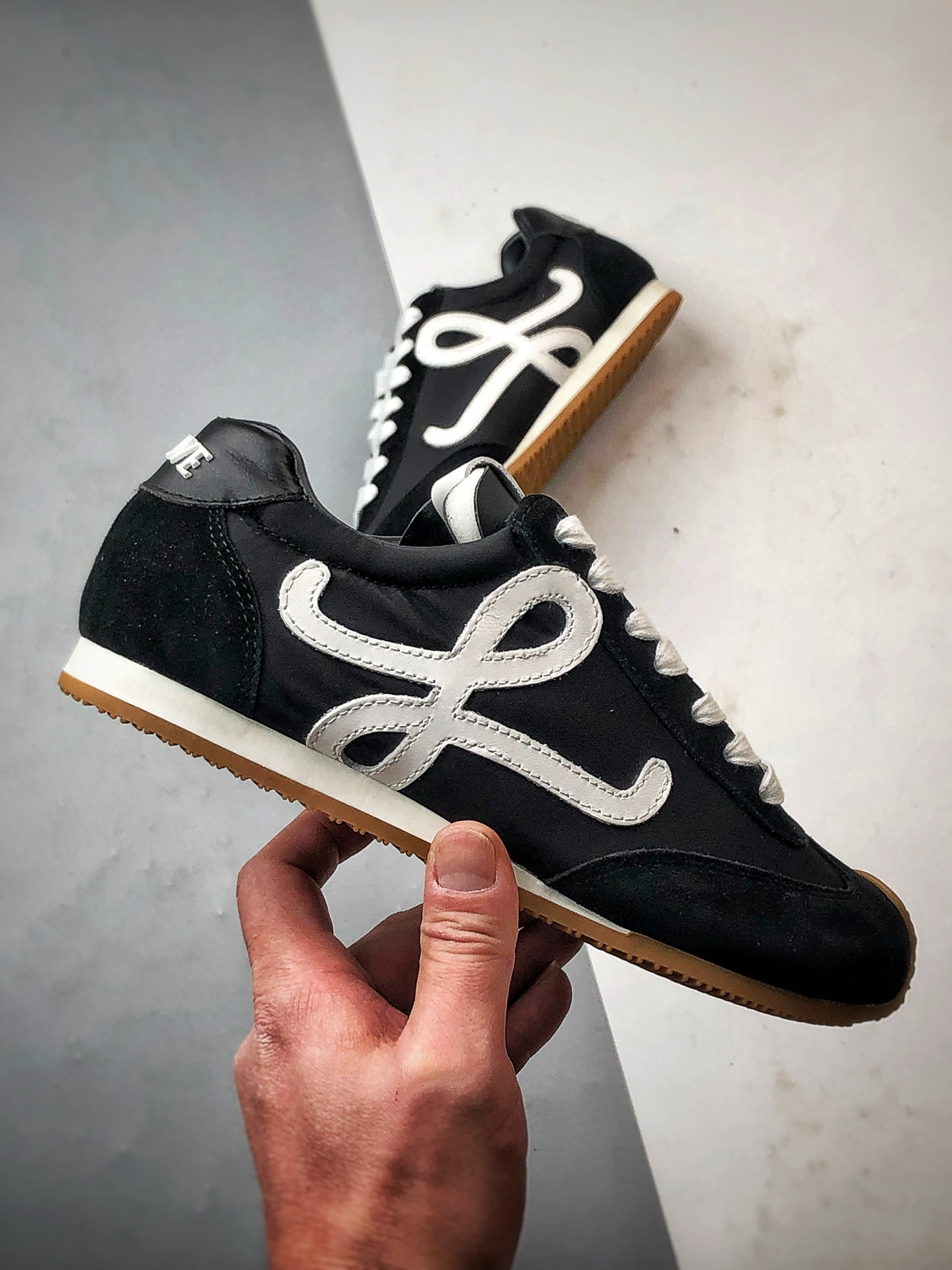 市售顶级 任意细节不惧对比 罗意威/Loewe 2025 | Ballet Runner 2.0 黑色 早春新款爆款芭蕾舞鞋