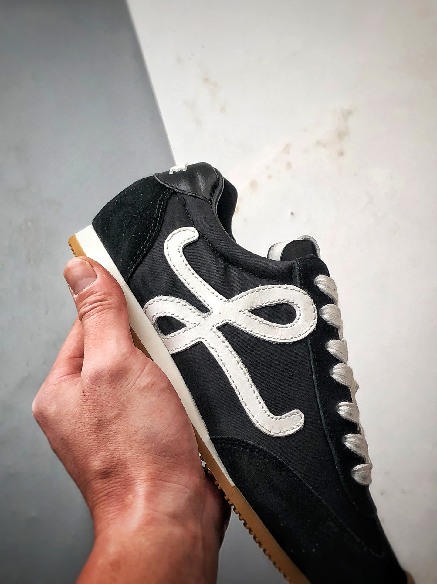 市售顶级 任意细节不惧对比 罗意威/Loewe 2025 | Ballet Runner 2.0 黑色 早春新款爆款芭蕾舞鞋
