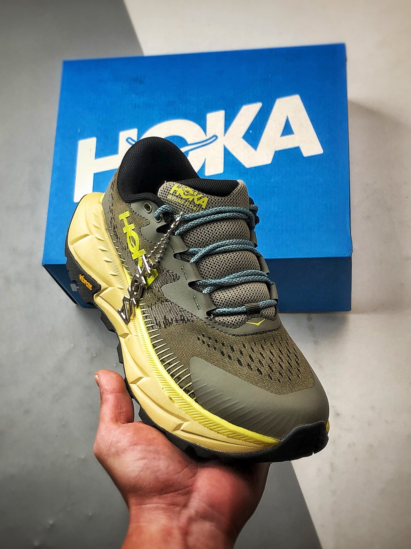 Hoka One One Skyline-Float X 绿色 天际线户外功能休闲徒步鞋  1141610-OHCRT