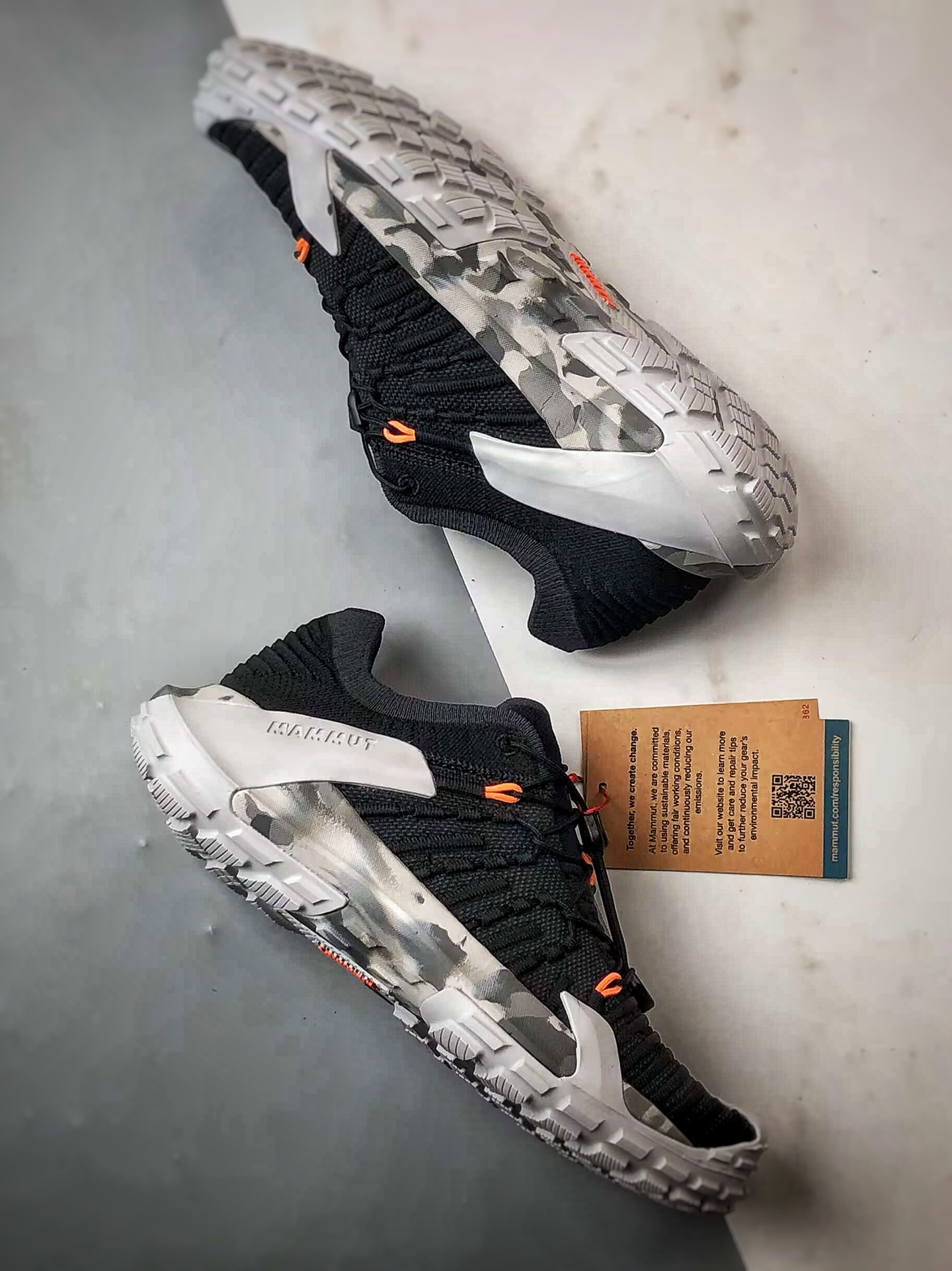 Mammut猛犸象 Hueco Knit 2 黑白灰 市面首发#Mammut猛犸象Hueco系列多功能登山靴