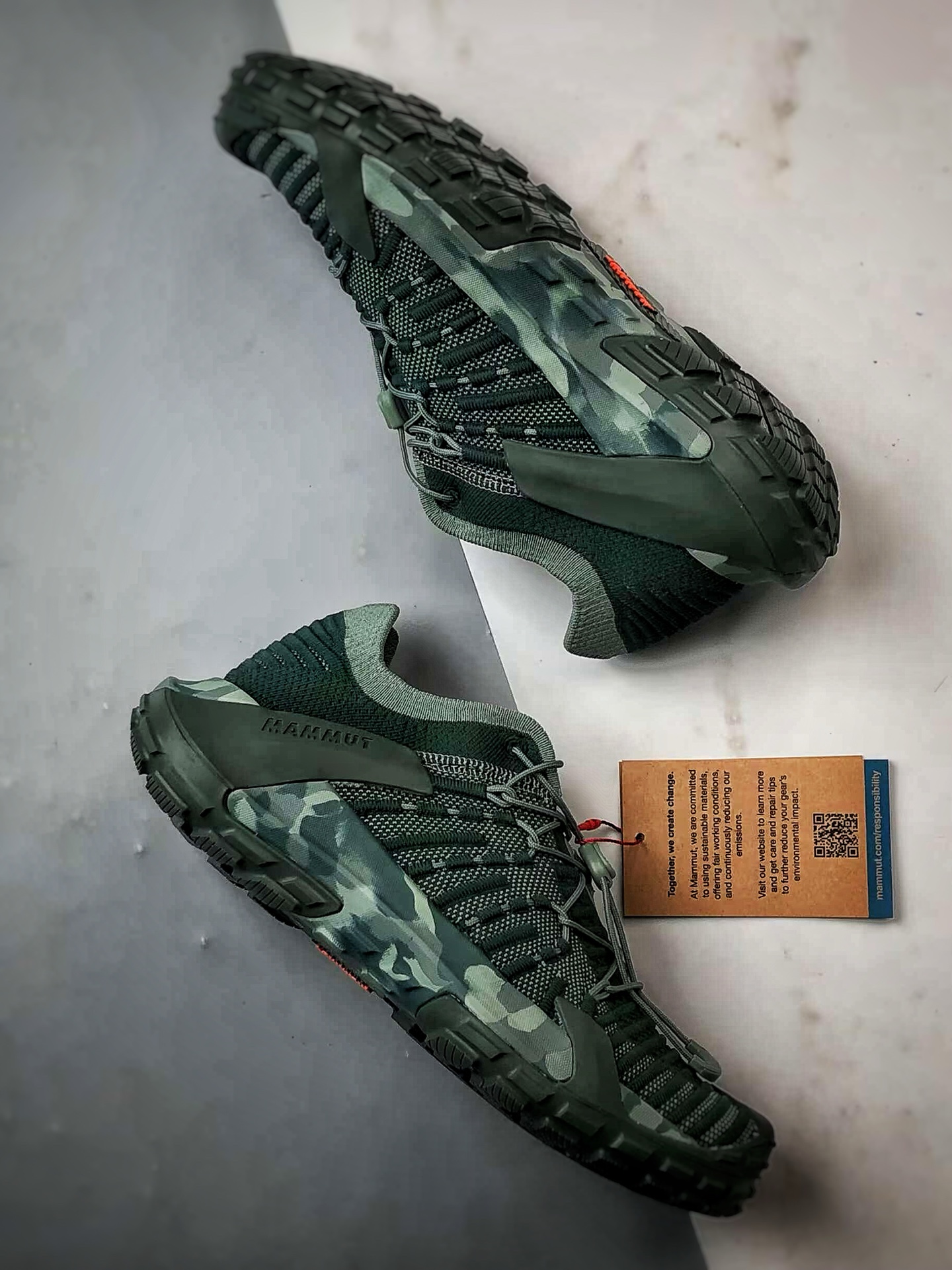 Mammut猛犸象 Hueco Knit 2 绿色 市面首发#Mammut猛犸象Hueco系列多功能登山靴