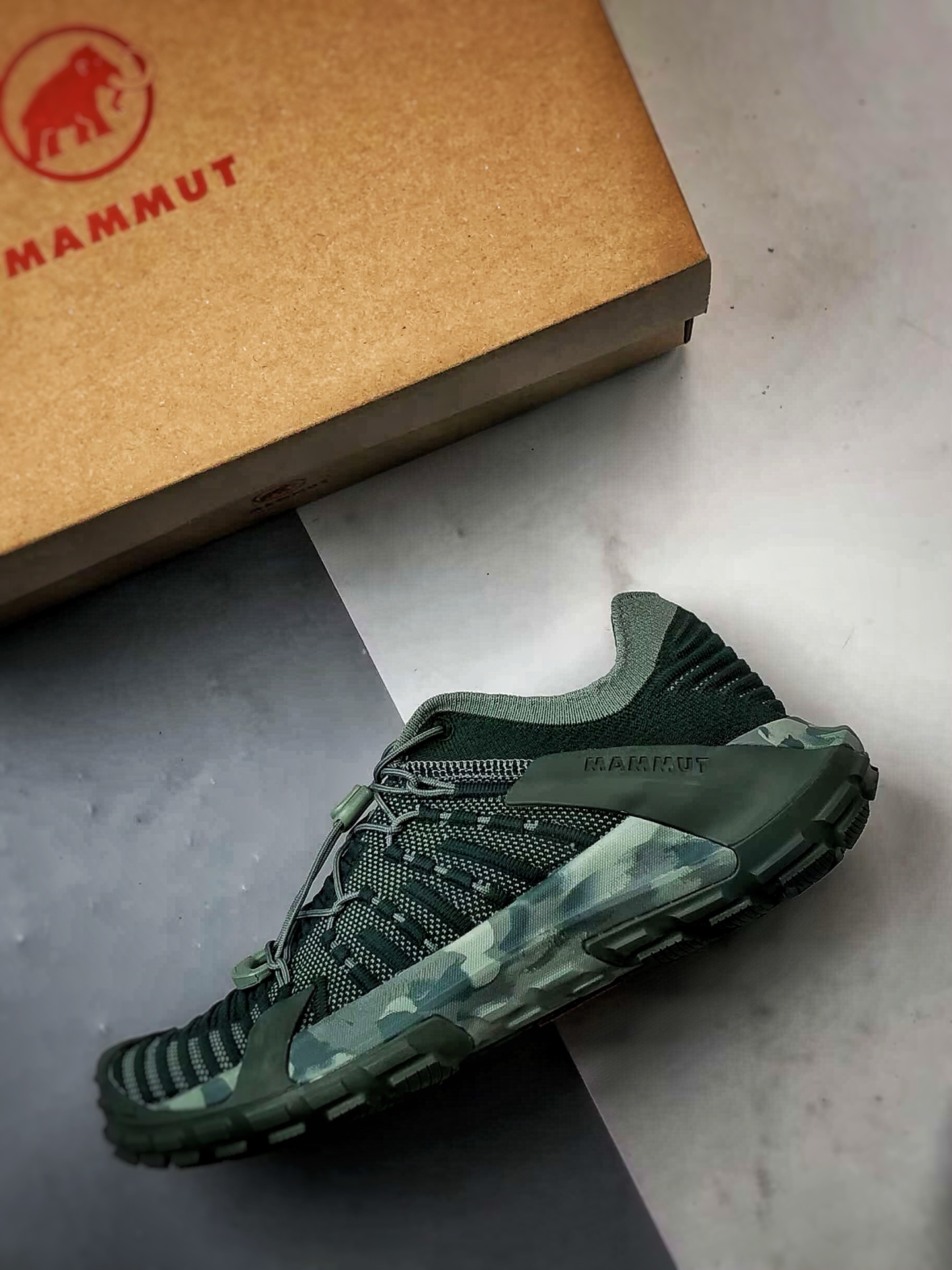 Mammut猛犸象 Hueco Knit 2 绿色 市面首发#Mammut猛犸象Hueco系列多功能登山靴