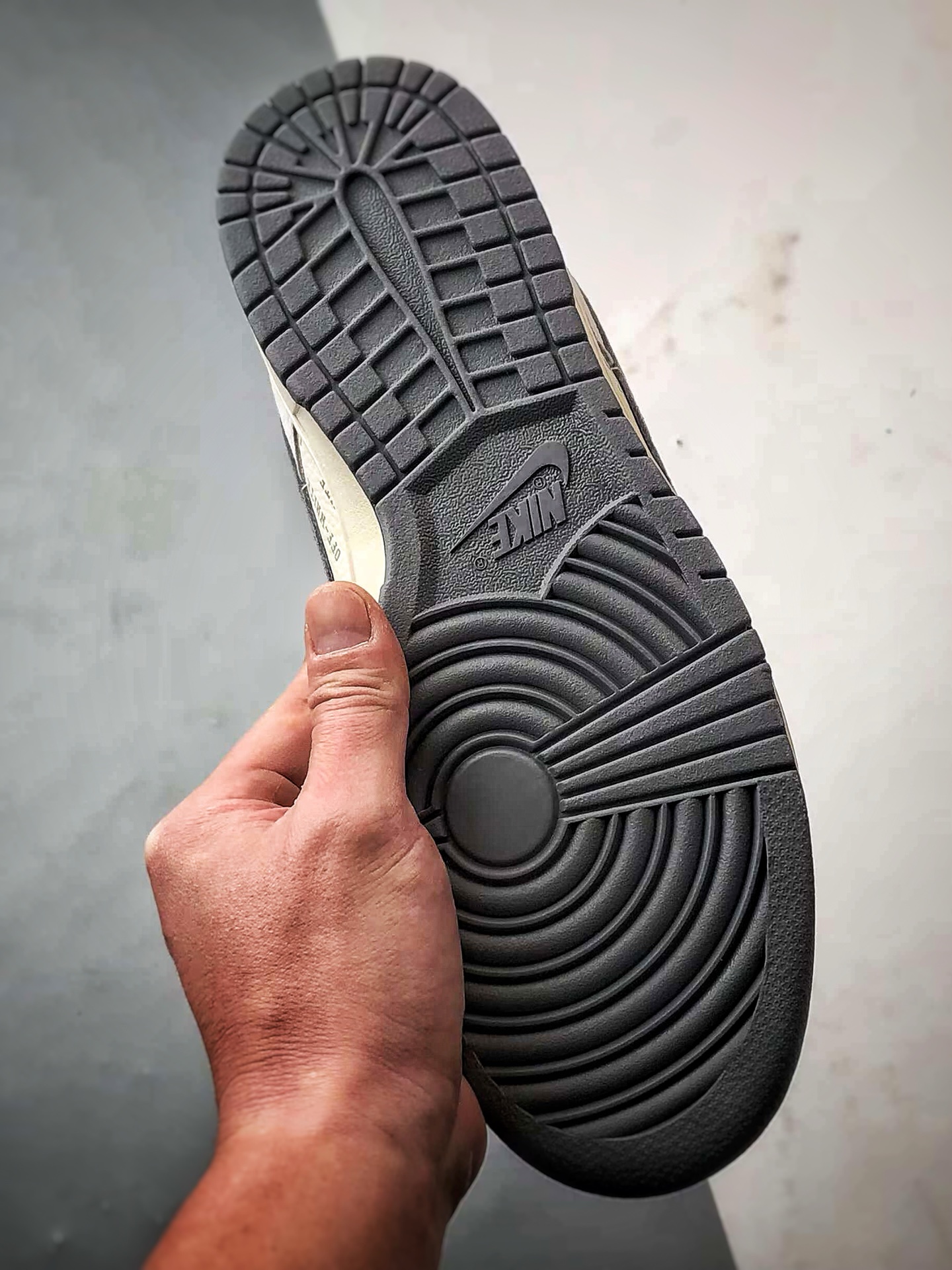NK Dunk Low Retro ”DIY高端定制” OW弹幕印字米白灰 低帮休闲运动板鞋  YX5066-213