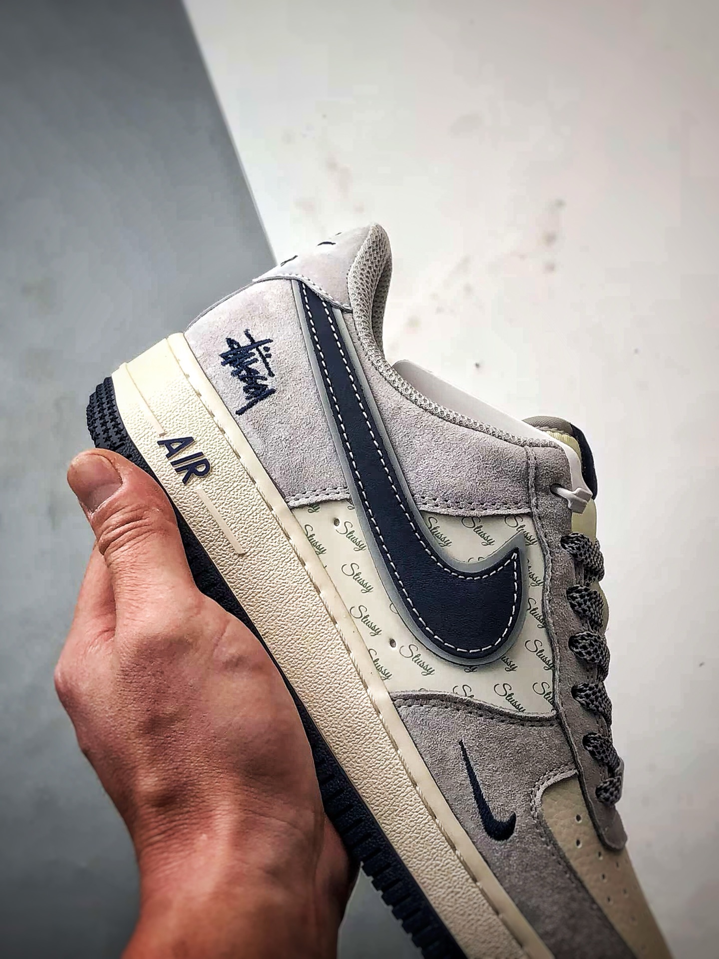 Stussy x Air Force 1 Low 米灰藏蓝  XZ3318-088