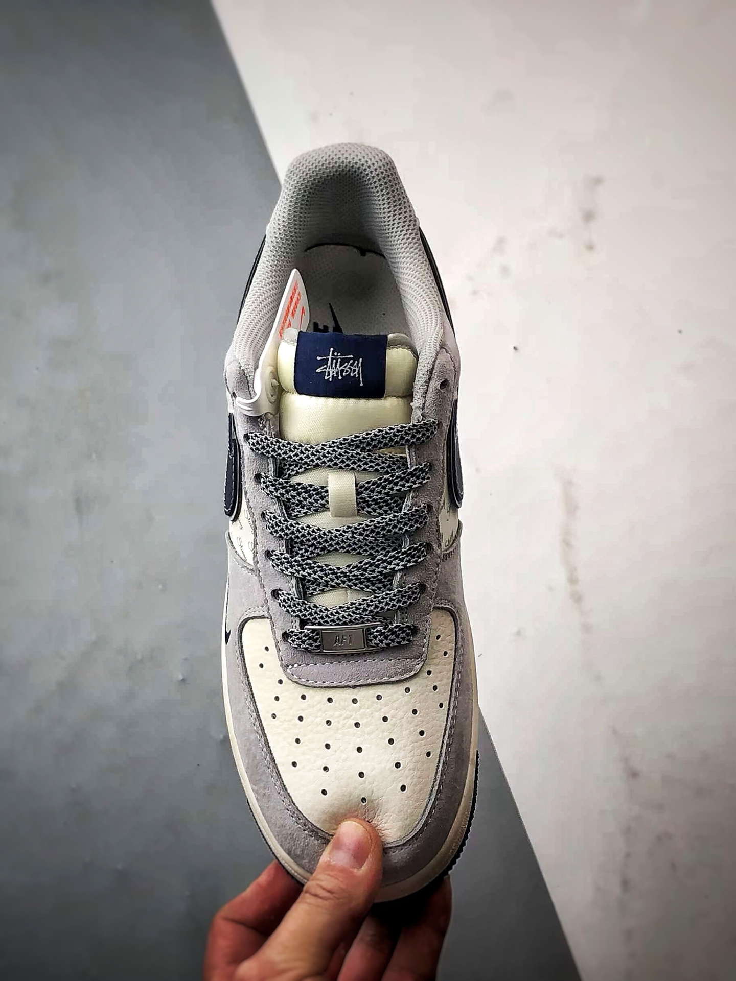 Stussy x Air Force 1 Low 米灰藏蓝  XZ3318-088