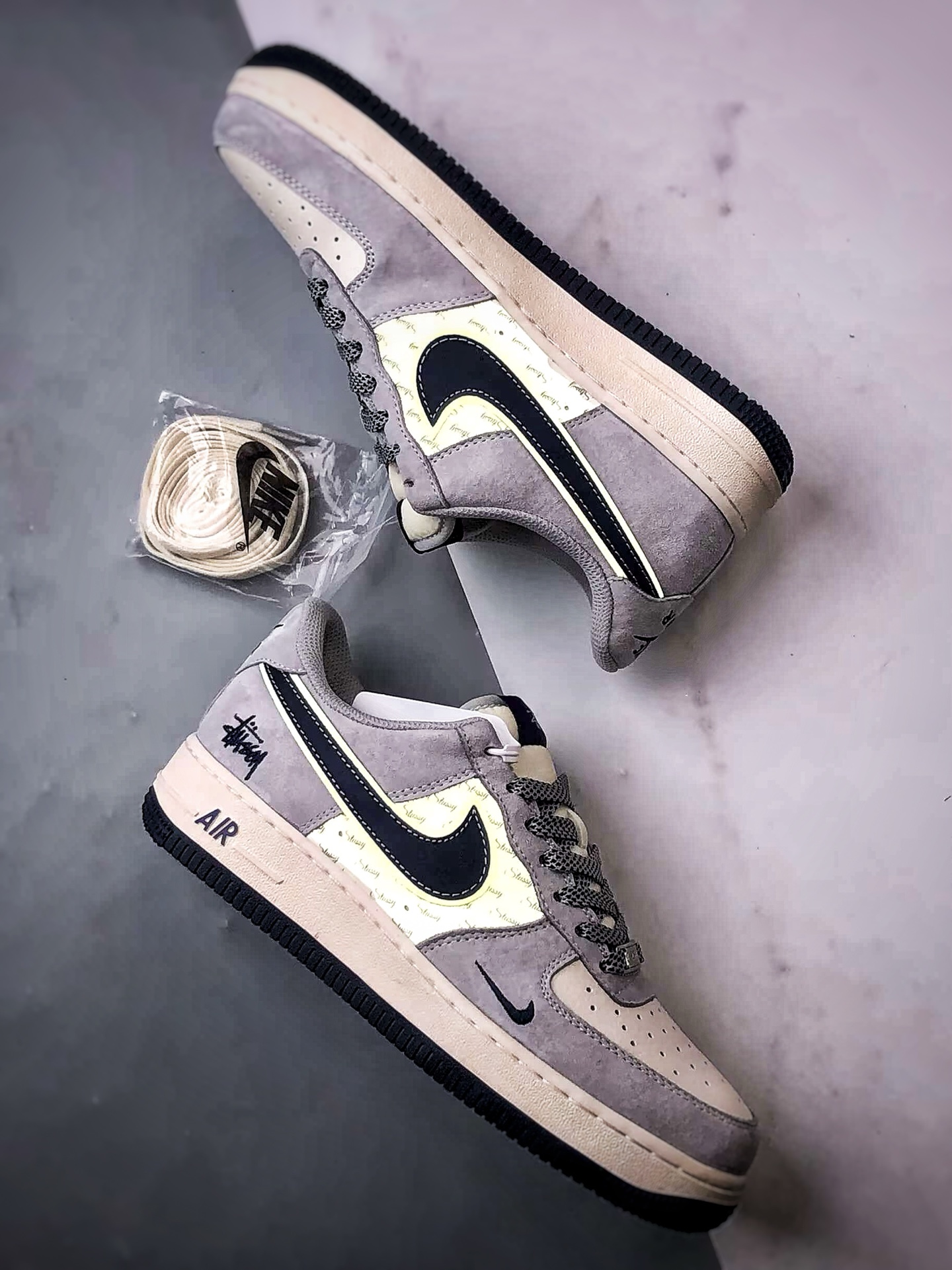 Stussy x Air Force 1 Low 米灰藏蓝  XZ3318-088