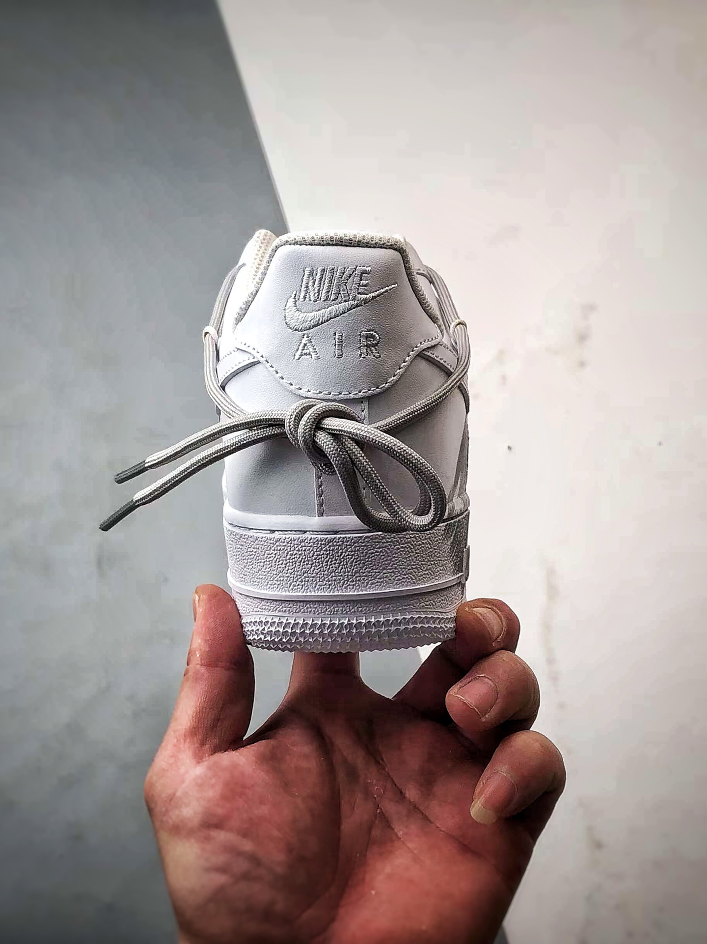 【定制球鞋】Air Force 1 Low 风暴系列 白灰蓝涂鸦解构绑带 经典休闲运动板鞋  YY2024-626