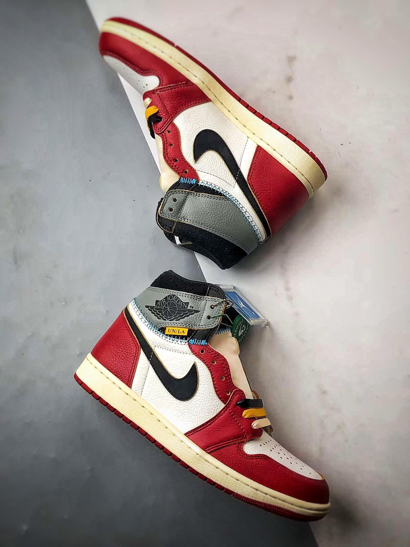 Union x Air Jordan 1 Retro High OG UN联名白红灰 HV8563-600