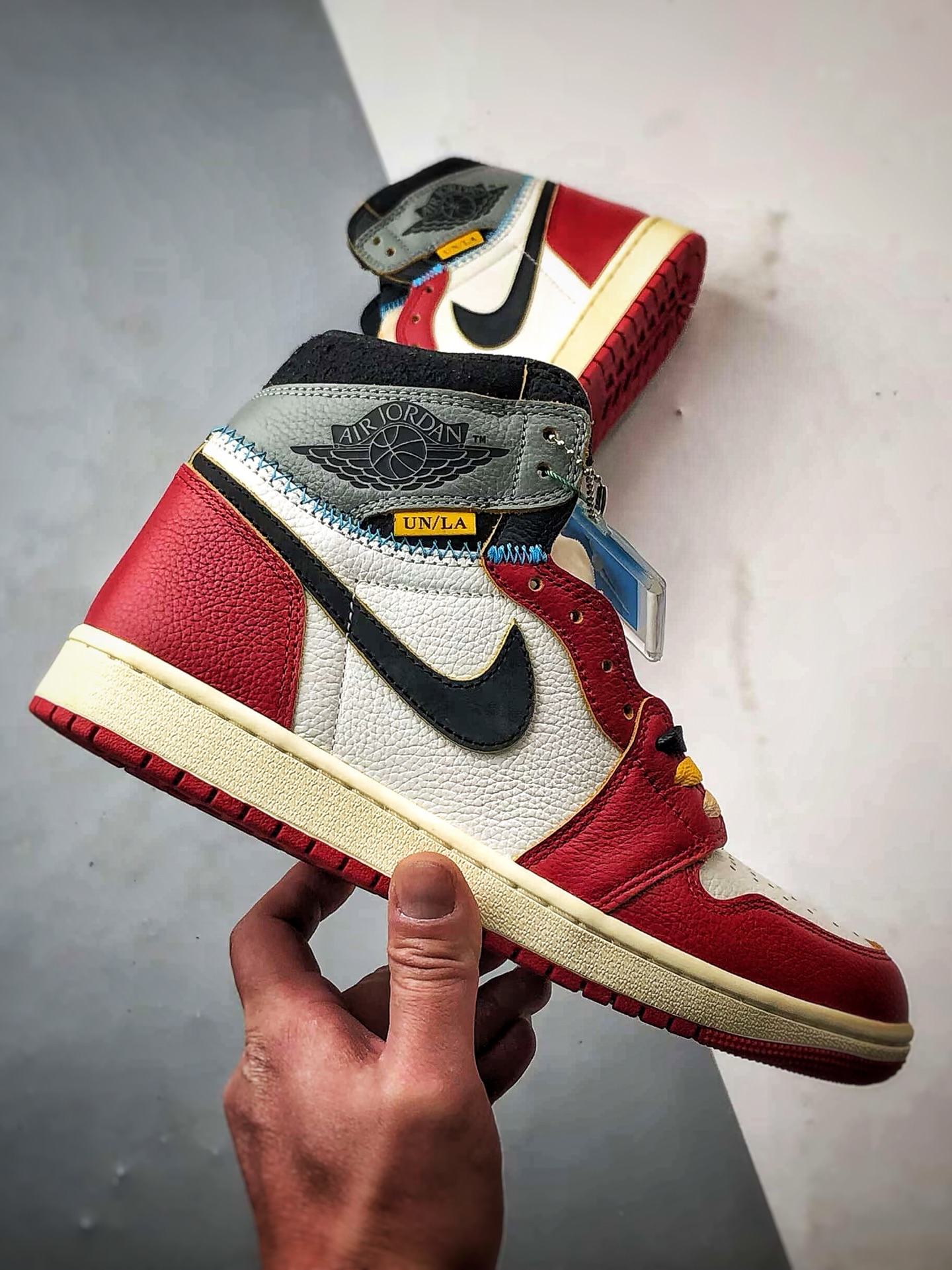 Union x Air Jordan 1 Retro High OG UN联名白红灰 HV8563-600